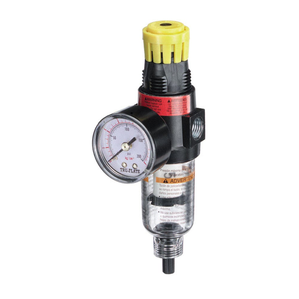 TRU-FLATE - Tru Flate 1/4 in NPT Plastic Filter and Regulator with Gauge 150 psi