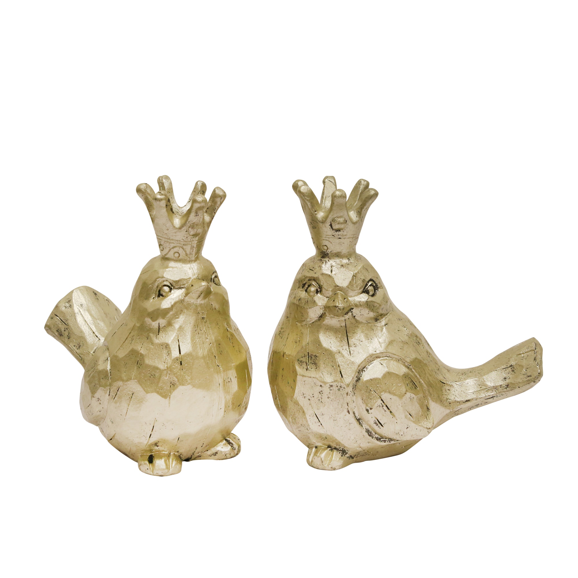 Sagebrook Home 12457-02 Gold Polyresin Modern Figurine