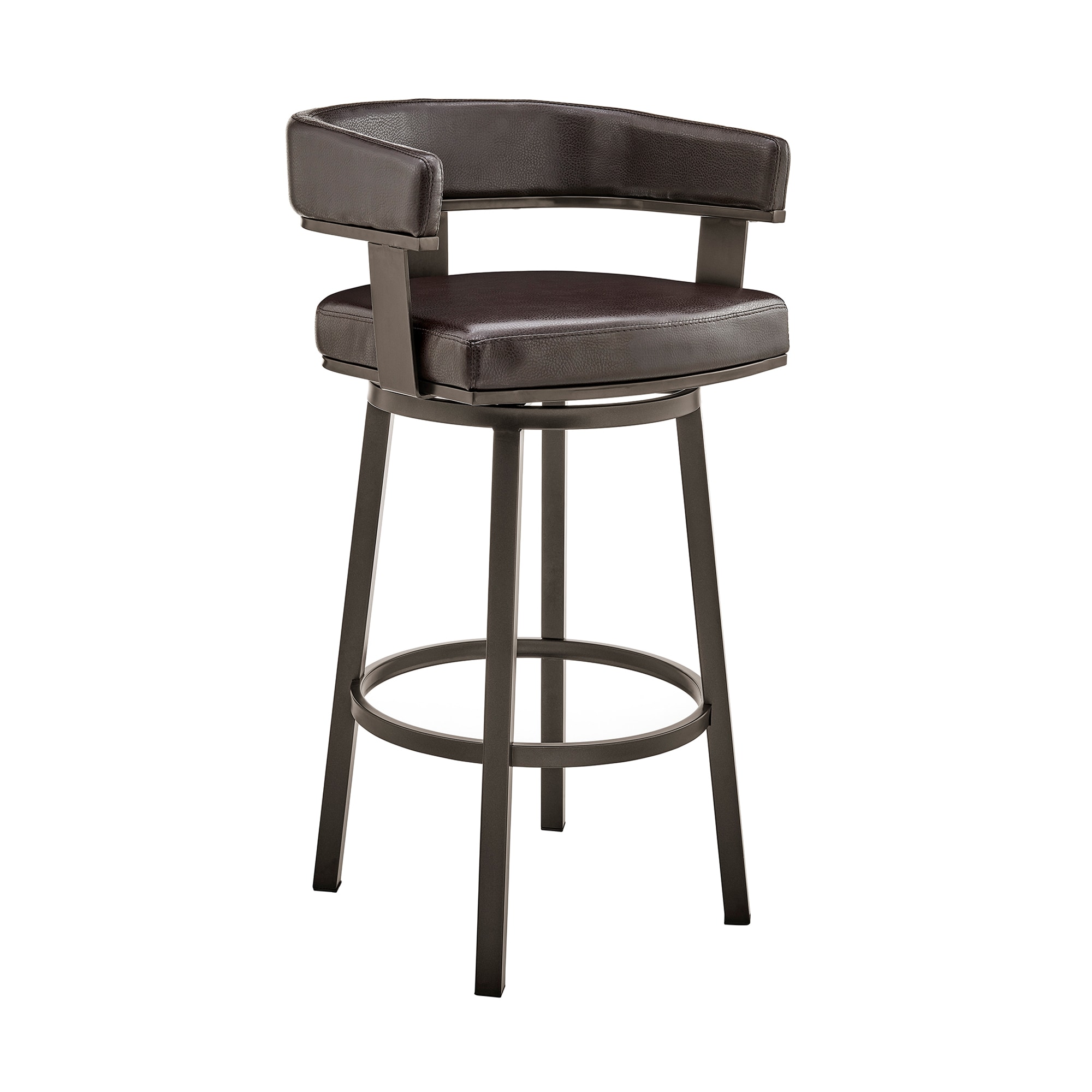 Black low best sale back bar stools