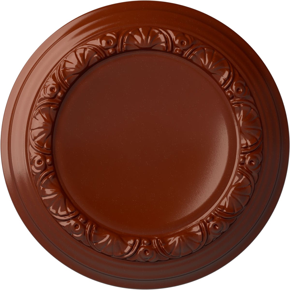 Ekena Millwork CM12CAFIF Carlsbad 12.5-in W x 12.5-in L Painted Firebrick Polyurethane Whole Ceiling Medallion