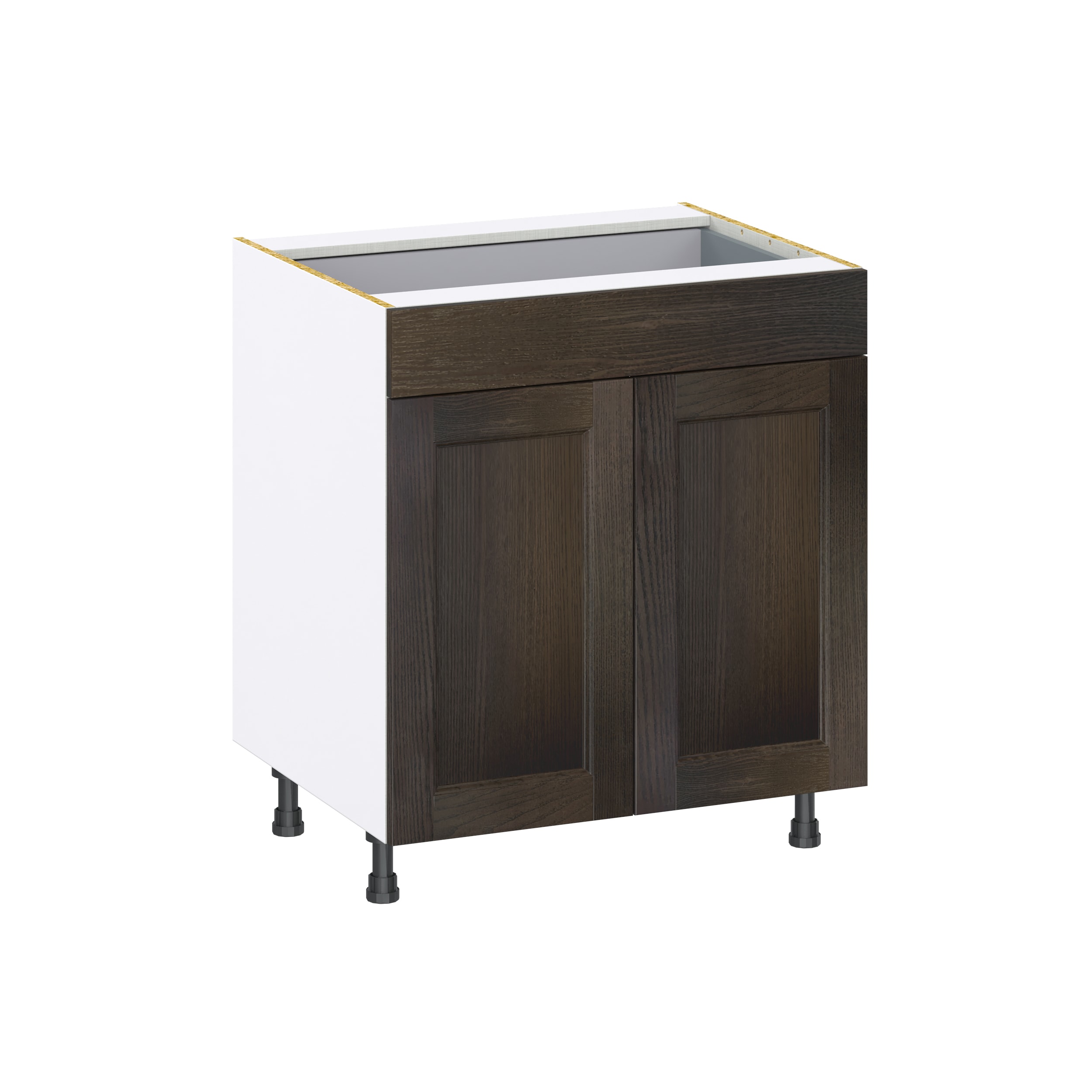 Hugo&Borg Montclaire 30-in W x 34.5-in H x 24-in D Wood 6-Drawer Base Fully Assembled Cabinet (Recessed Panel Style)
