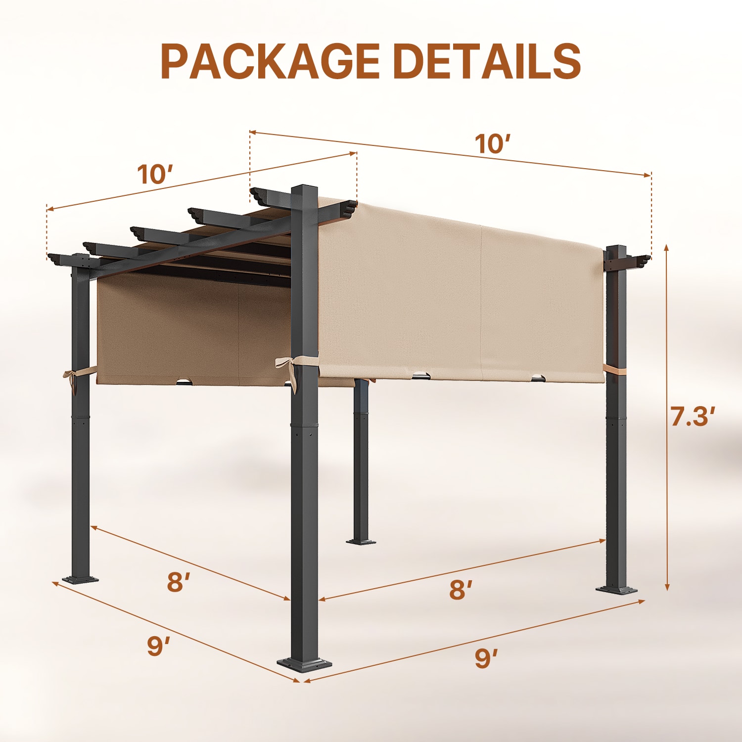 AOXUN PA401BR01-LS Pergolas-2 - View #5