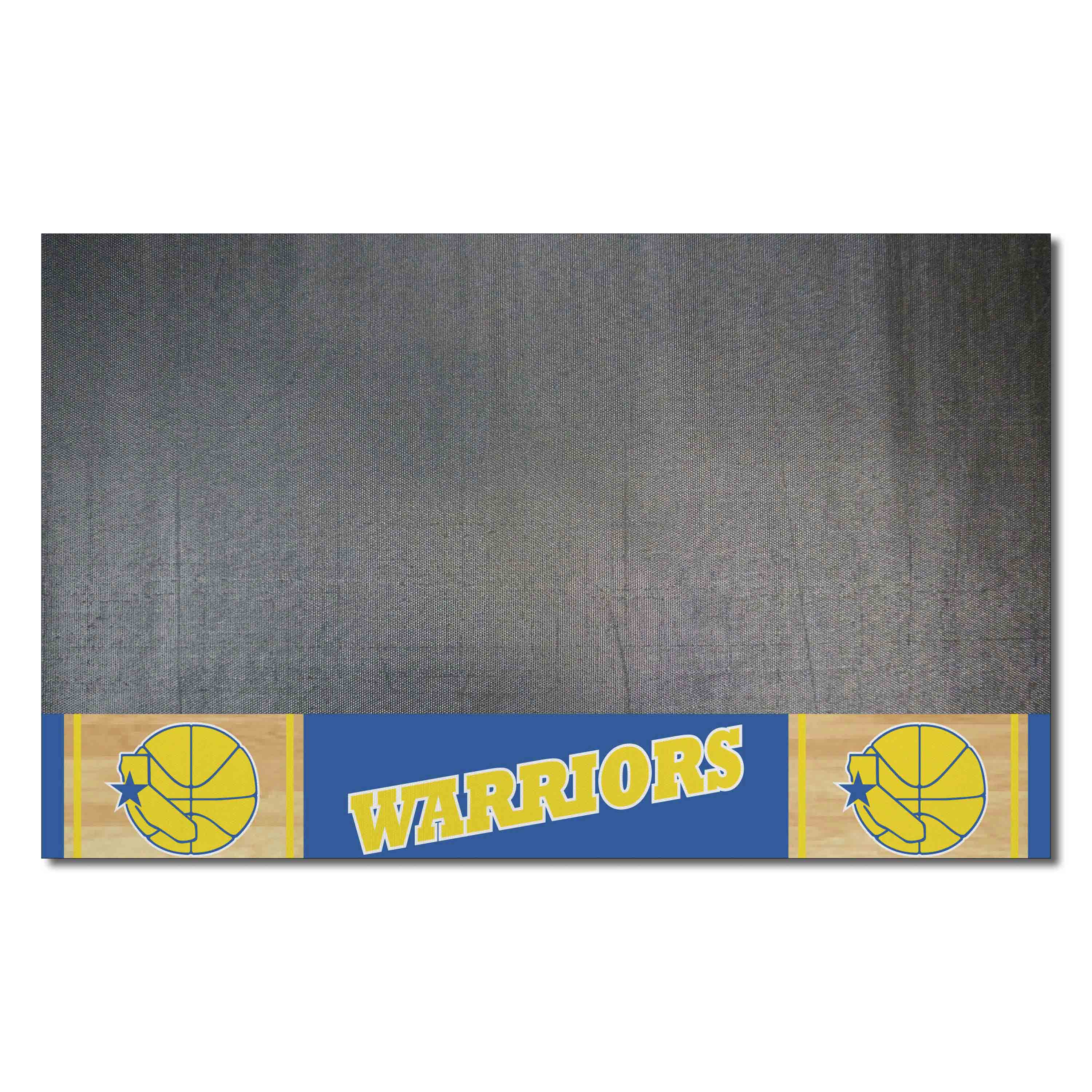 FANMATS 35292 Golden State Warriors Black Vinyl Rectangular Grill Mat