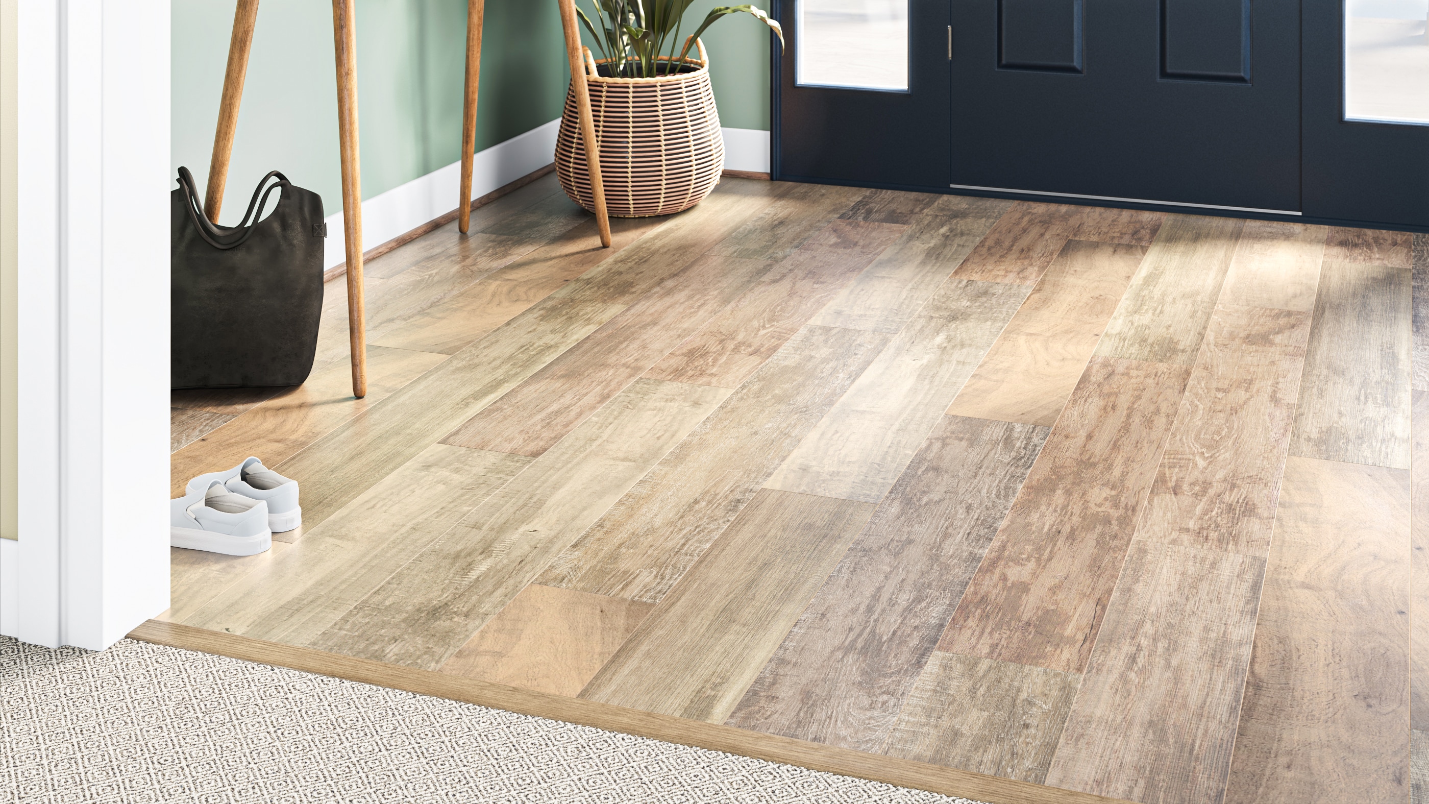 Allen Roth Urbanite Oak 8 Mm T X In W 50 L Water Resistant Wood Plank Laminate Flooring 9 Carton The Department At Lowes Com