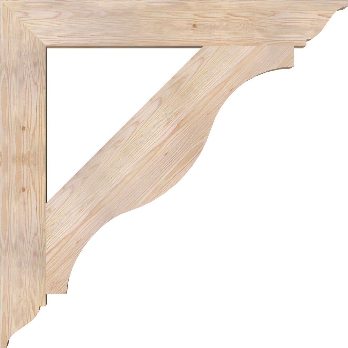 Ekena Millwork BKT06X42X42FST01SDF Exterior-Brackets-Braces - View #3
