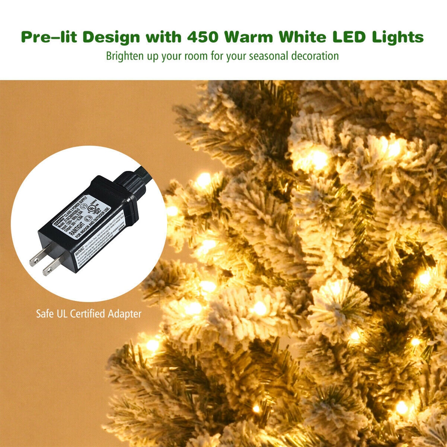 WELLFOR HYJ22729 Artificial-Christmas-Trees - View #4
