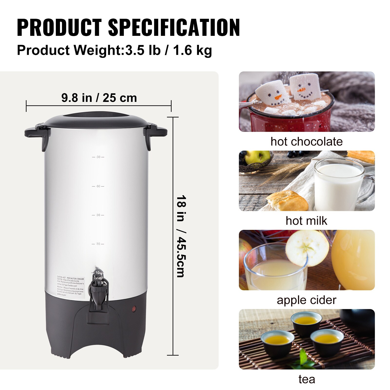 VEVOR SCBSYKFTDCJ501380V1 Coffee-Makers - View #7