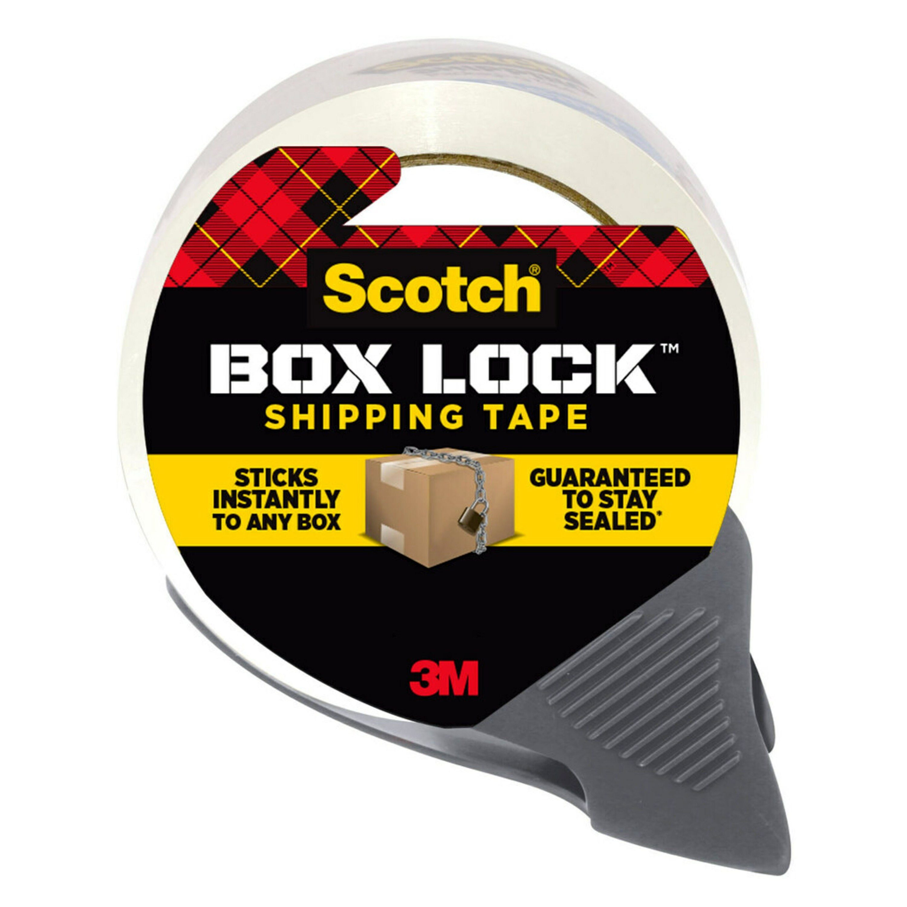 3M 1.88-in x 38.2 Yards Lock Shipping Tape (Dispenser Included) in the Packing Tape department at Lowes.com