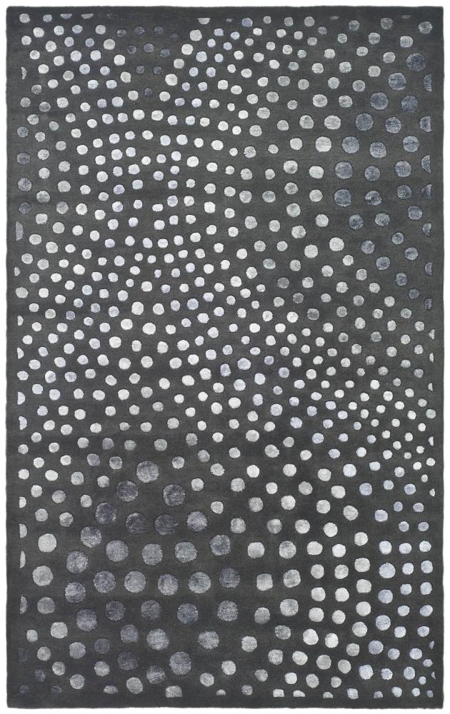 Safavieh SOH654A-4 Soho Iota 4 x 6 (ft) Tufted Wool Dark Gray Rectangular Indoor Abstract Area rug