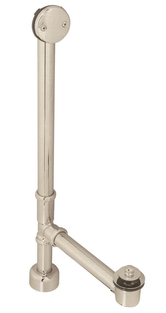 WESTBRASS D3265K-20 Bath Waste and Overflow Pull and Plug- 22" Make-up, 17 Ga. Tubing Fully Finished In Stainless Steel