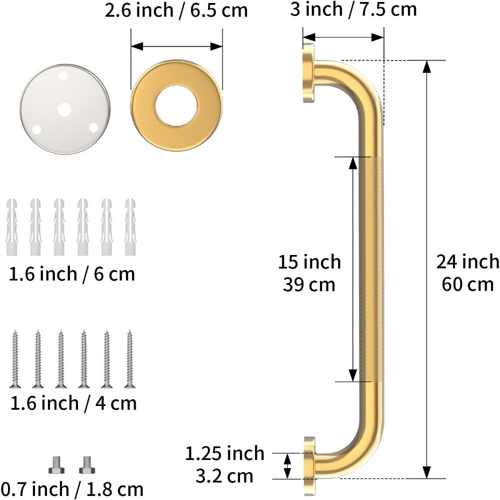 Numhew S0S2Y4F5 Grab-Bars - View #2