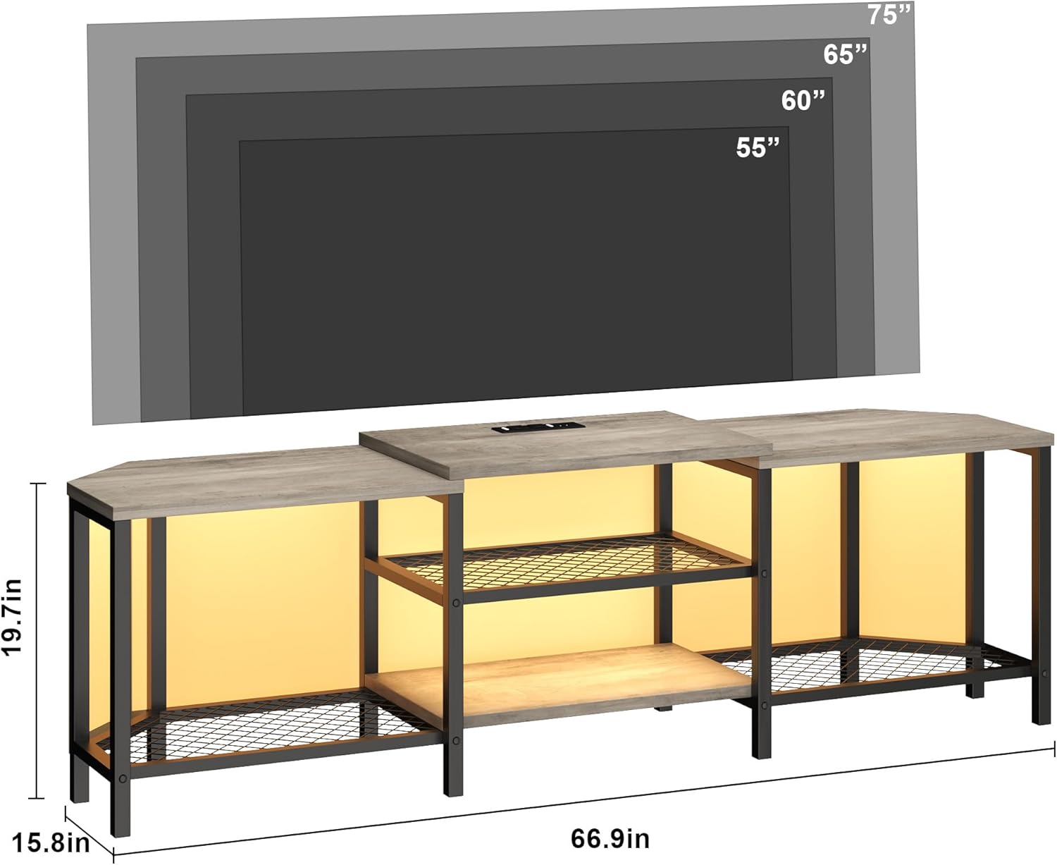 Qeetex DHZ-PHO-33RSAAUW Tv-Stands - View #3
