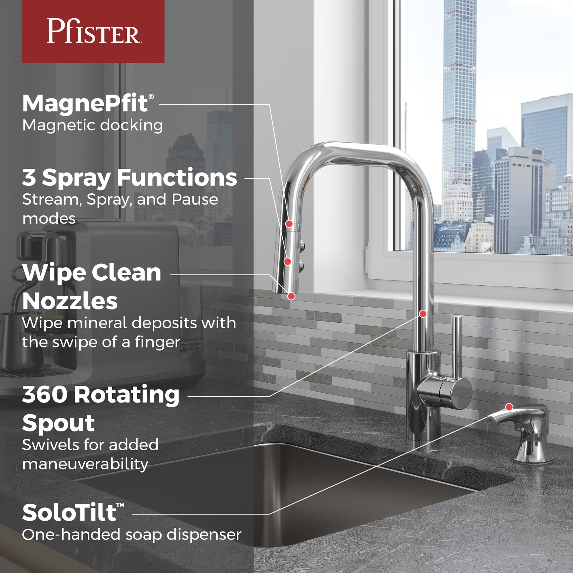 Pfister F-529-7ZNRC Kitchen-Faucets - View #2