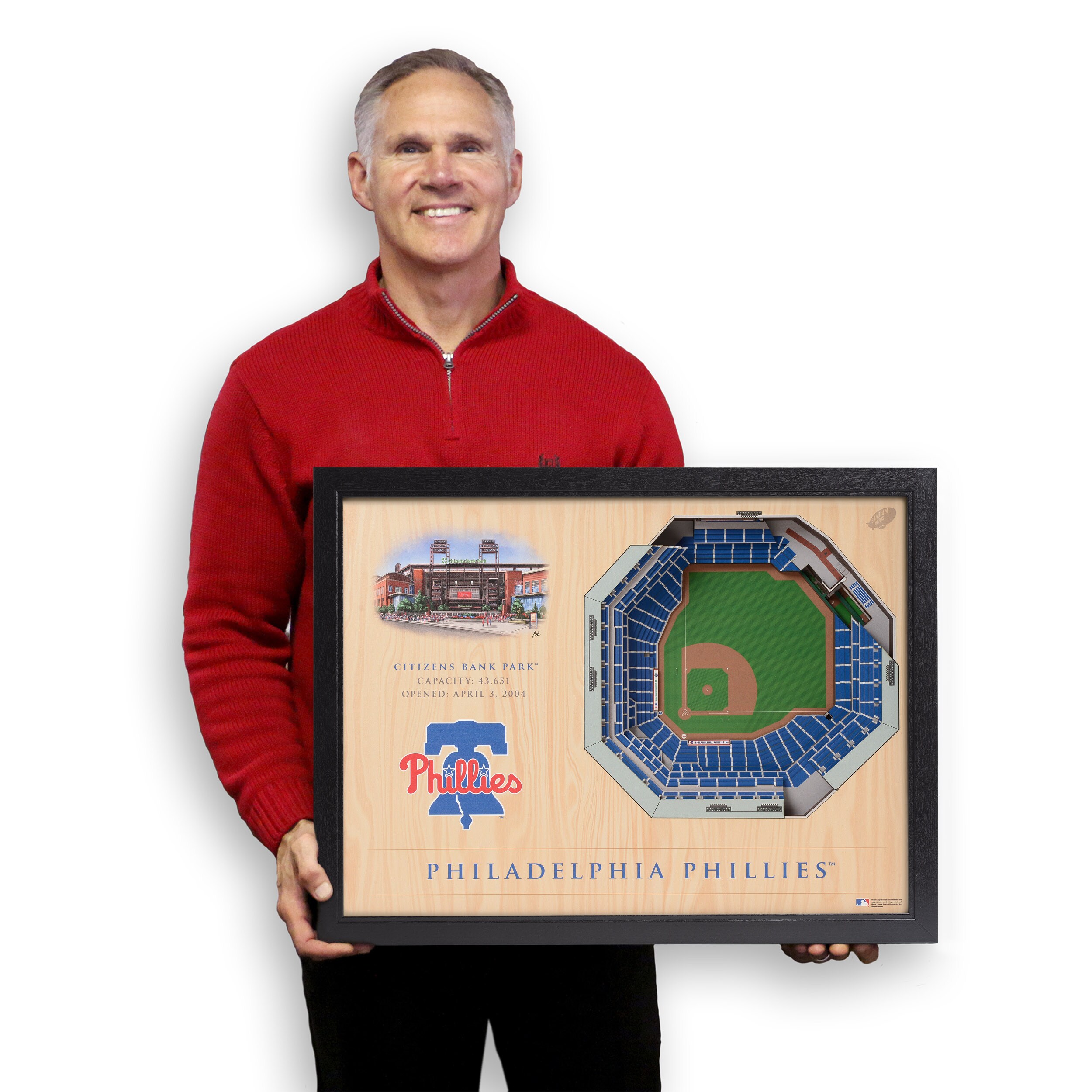  MLB Philadelphia Phillies 3D Portfolio : Sports & Outdoors