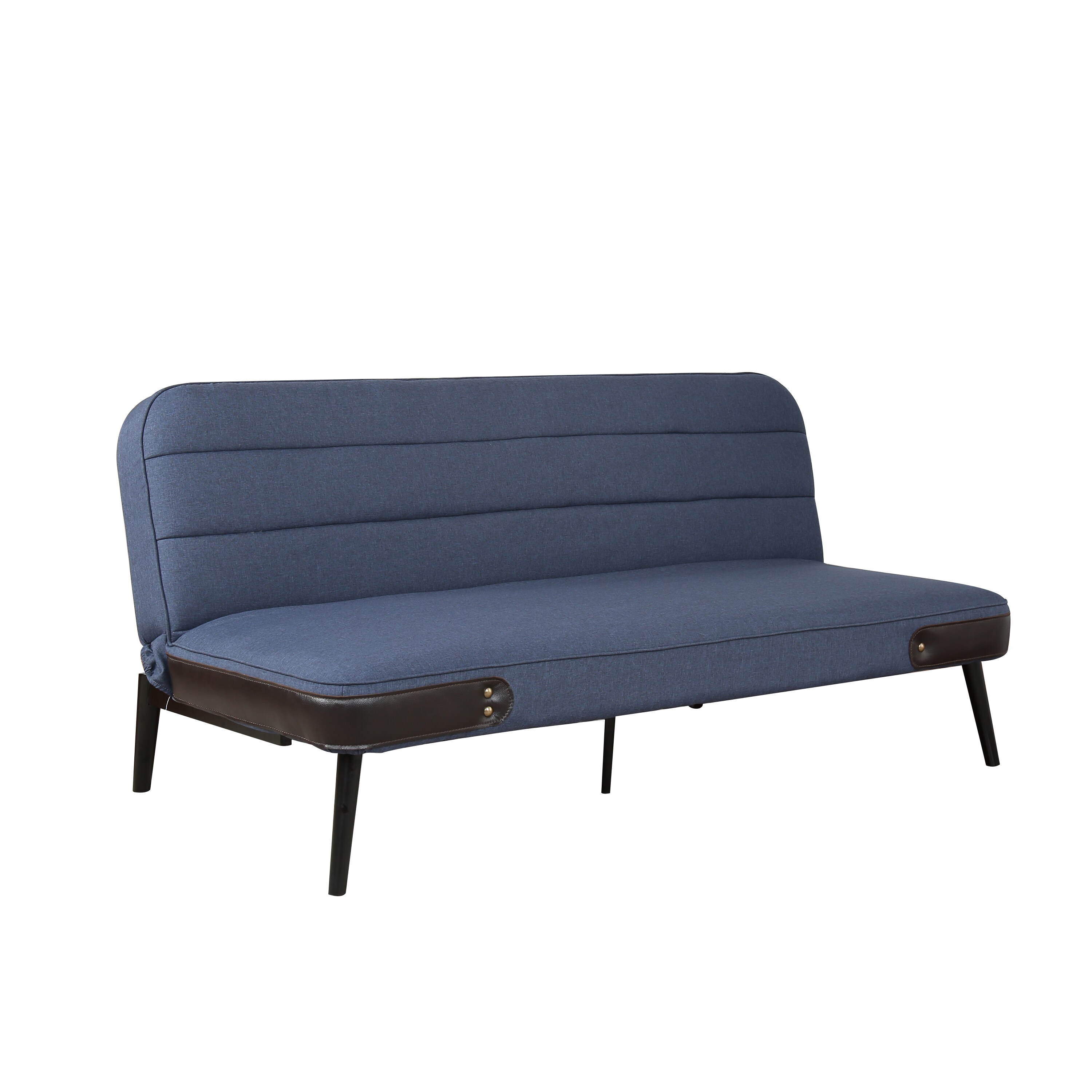 AC Pacific Daisy Blue Contemporary/Modern Polyester Full Futon the Futons & Sofa Beds department at Lowes.com