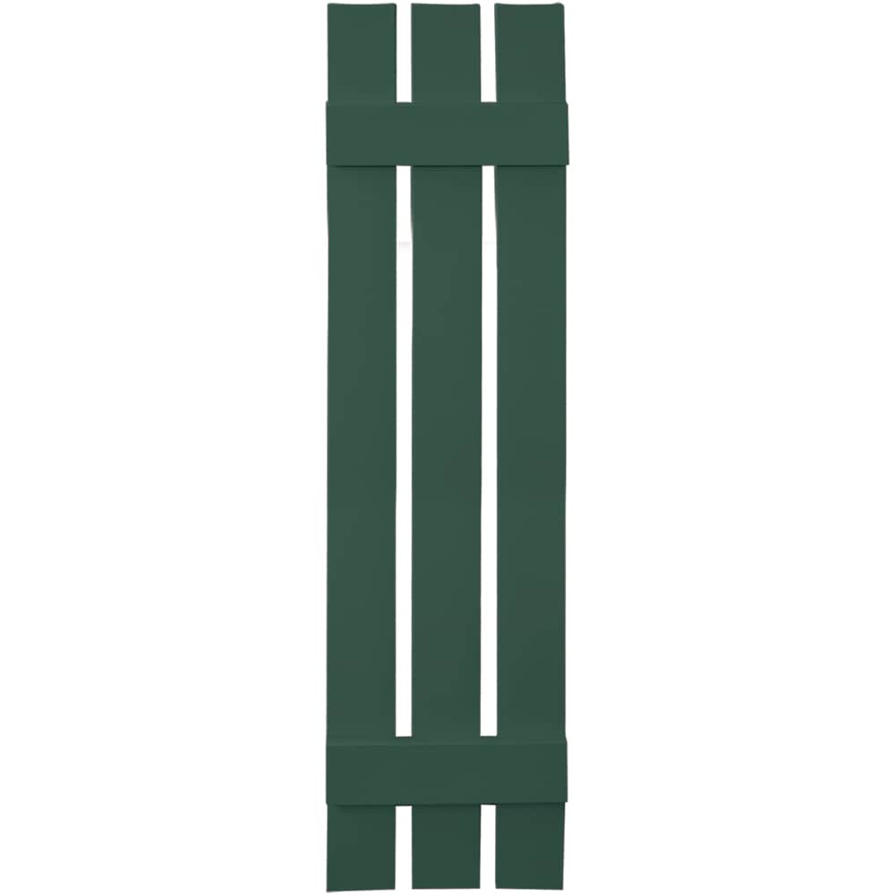 Vantage V5371251028 11.875-in W x 51-in H Forest Green Board and batten Spaced Exterior Shutters ( 1 -Pack )
