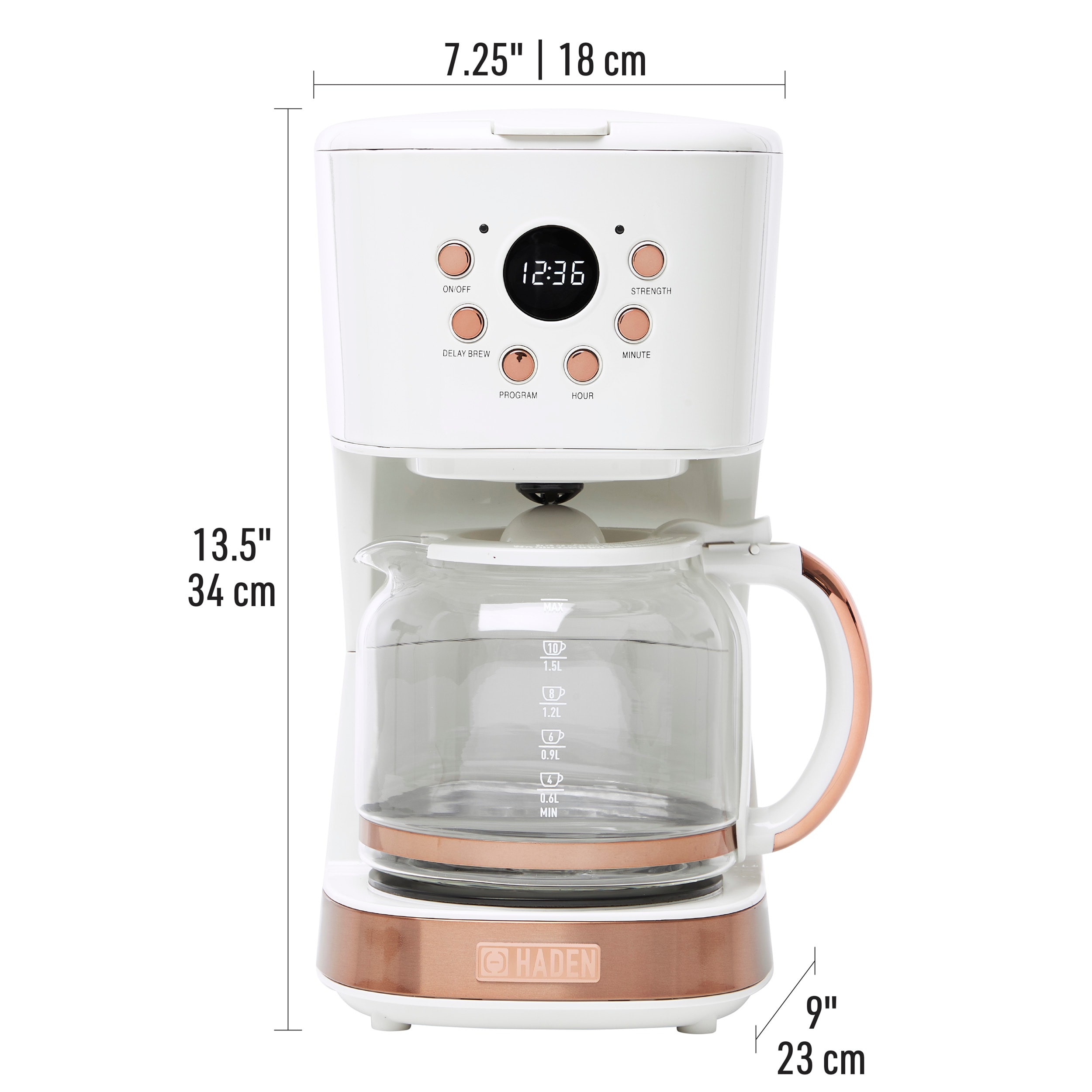 KRUPS 10-Cup Aroma Control Coffee Maker 176 With Glass Carafe