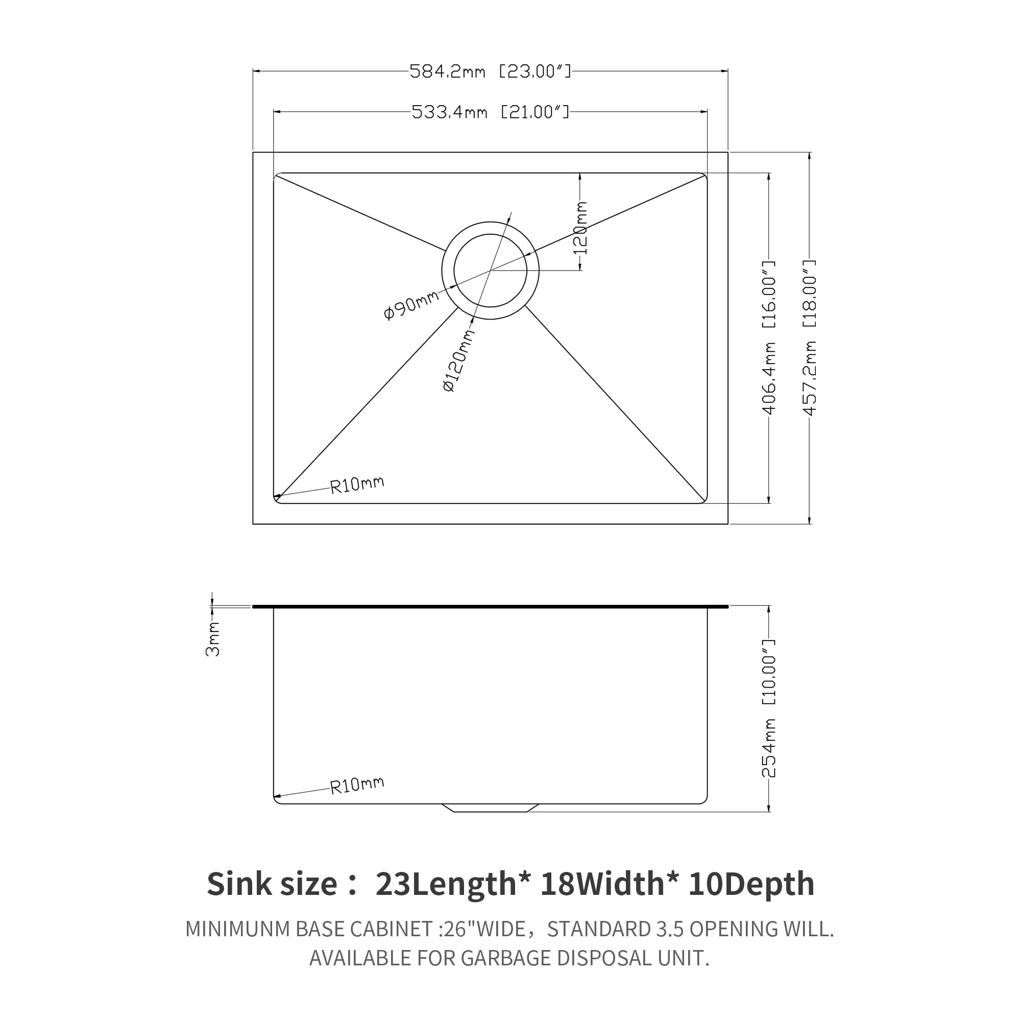 LIVIZA TLY-SS136700 Kitchen-Sinks - View #2