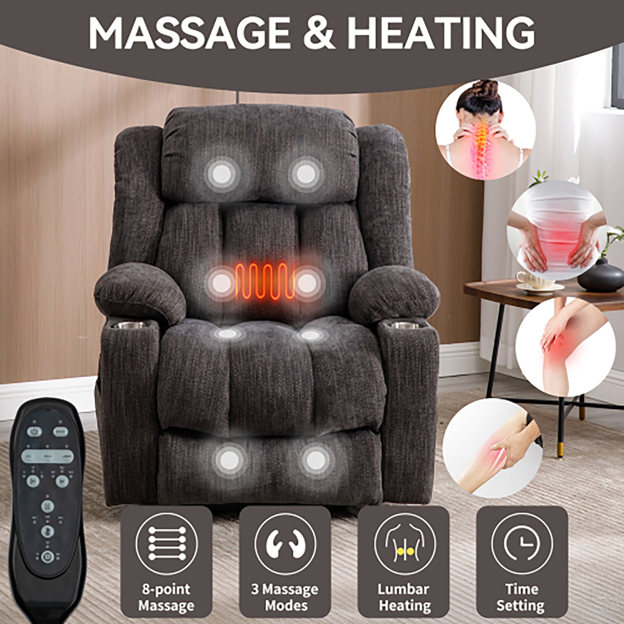 Boyel Living BL-CM857GY recliners - View #9