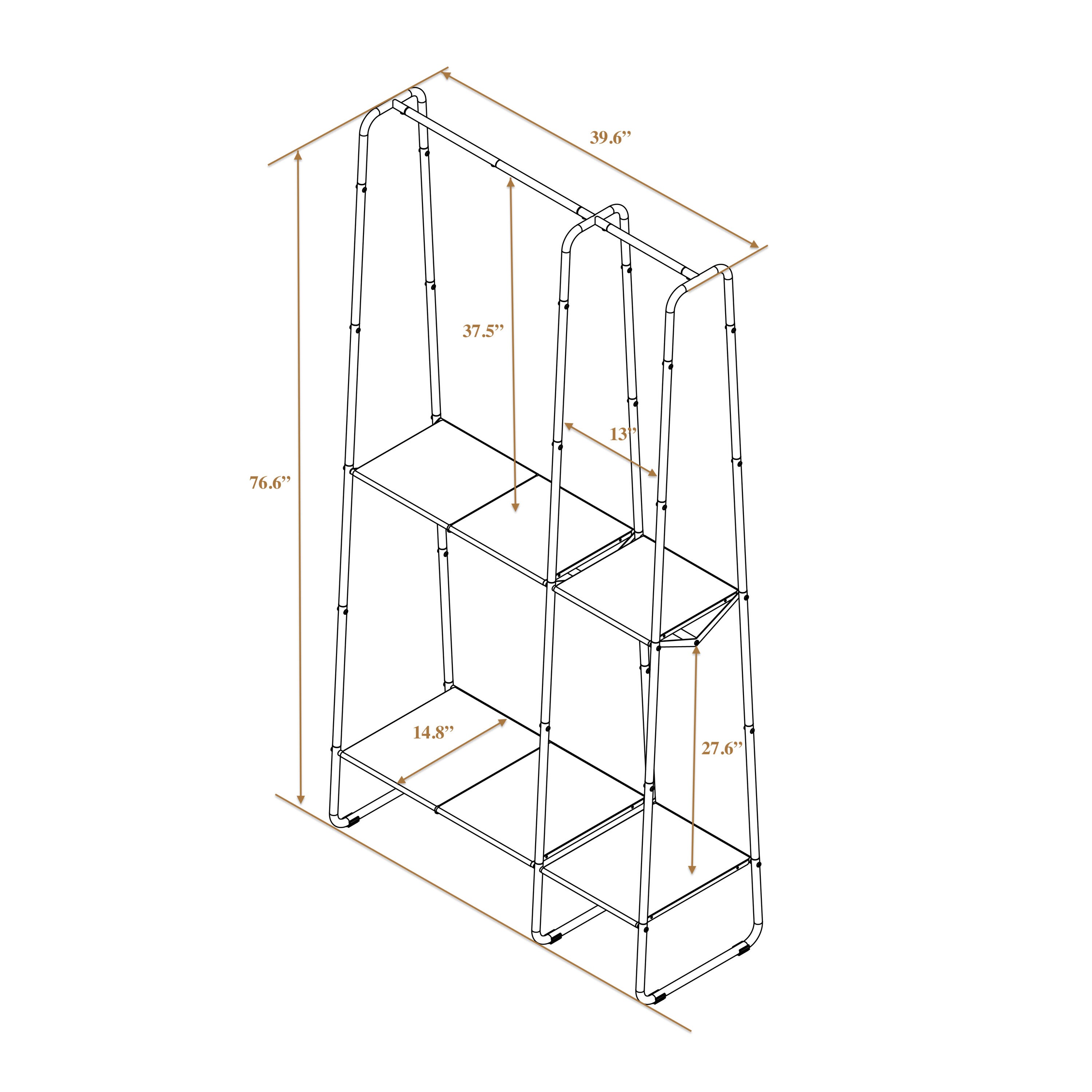 SunnyPoint LC-EX-A-BLK Garment-Racks - View #5