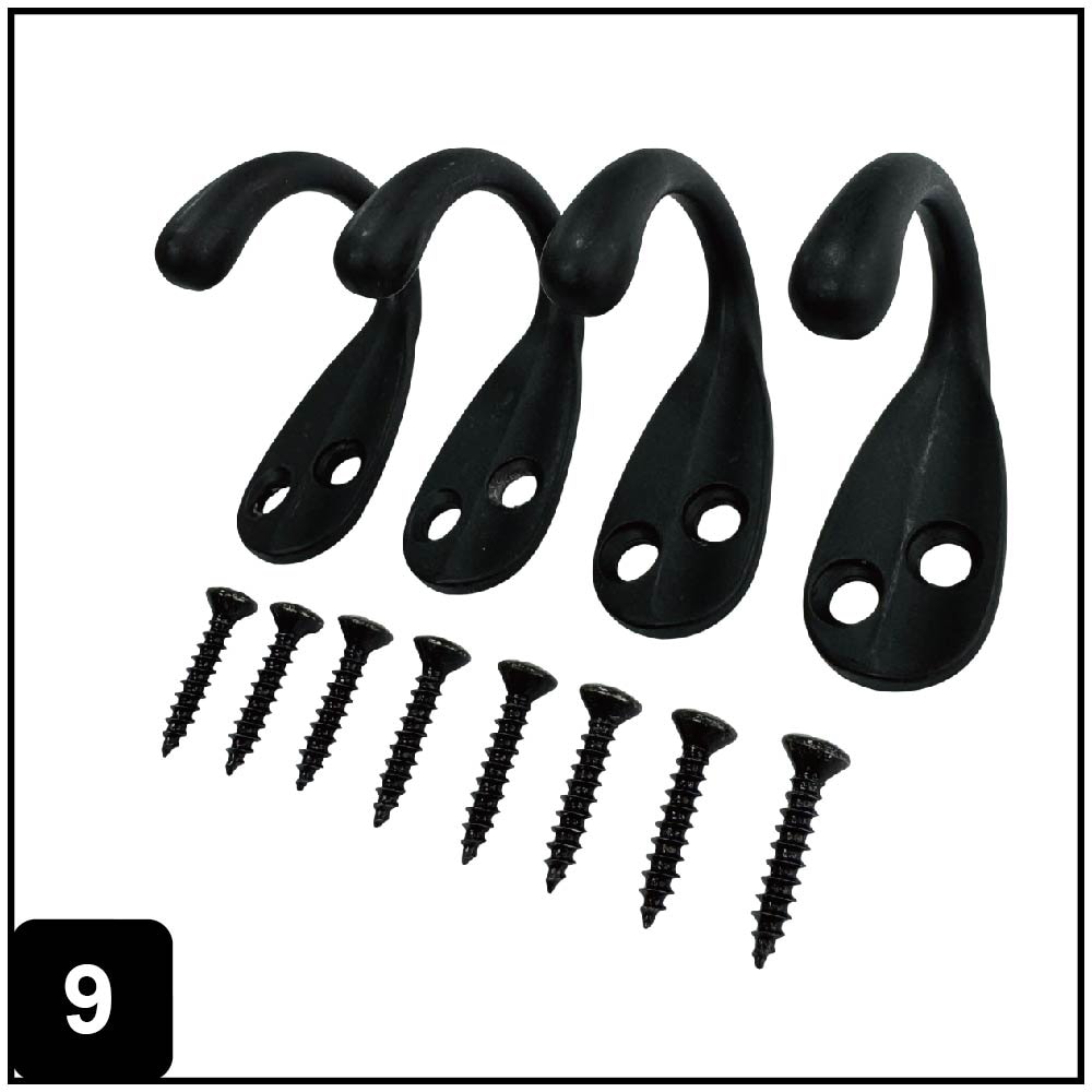 RELIABILT 30045PKBLG hooks - View #9