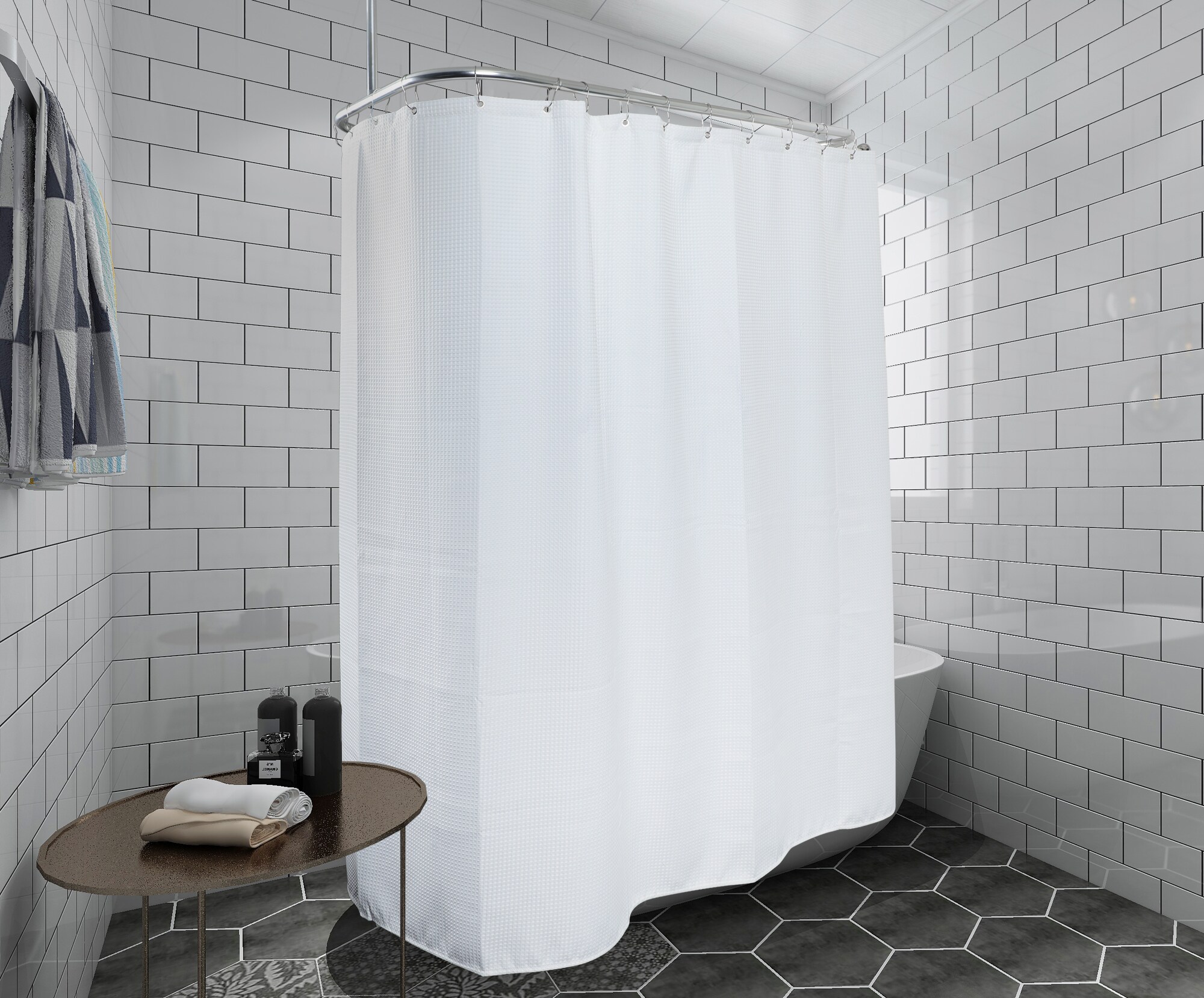 Utopia Alley BL3WW Shower-Curtains-Liners - View #10