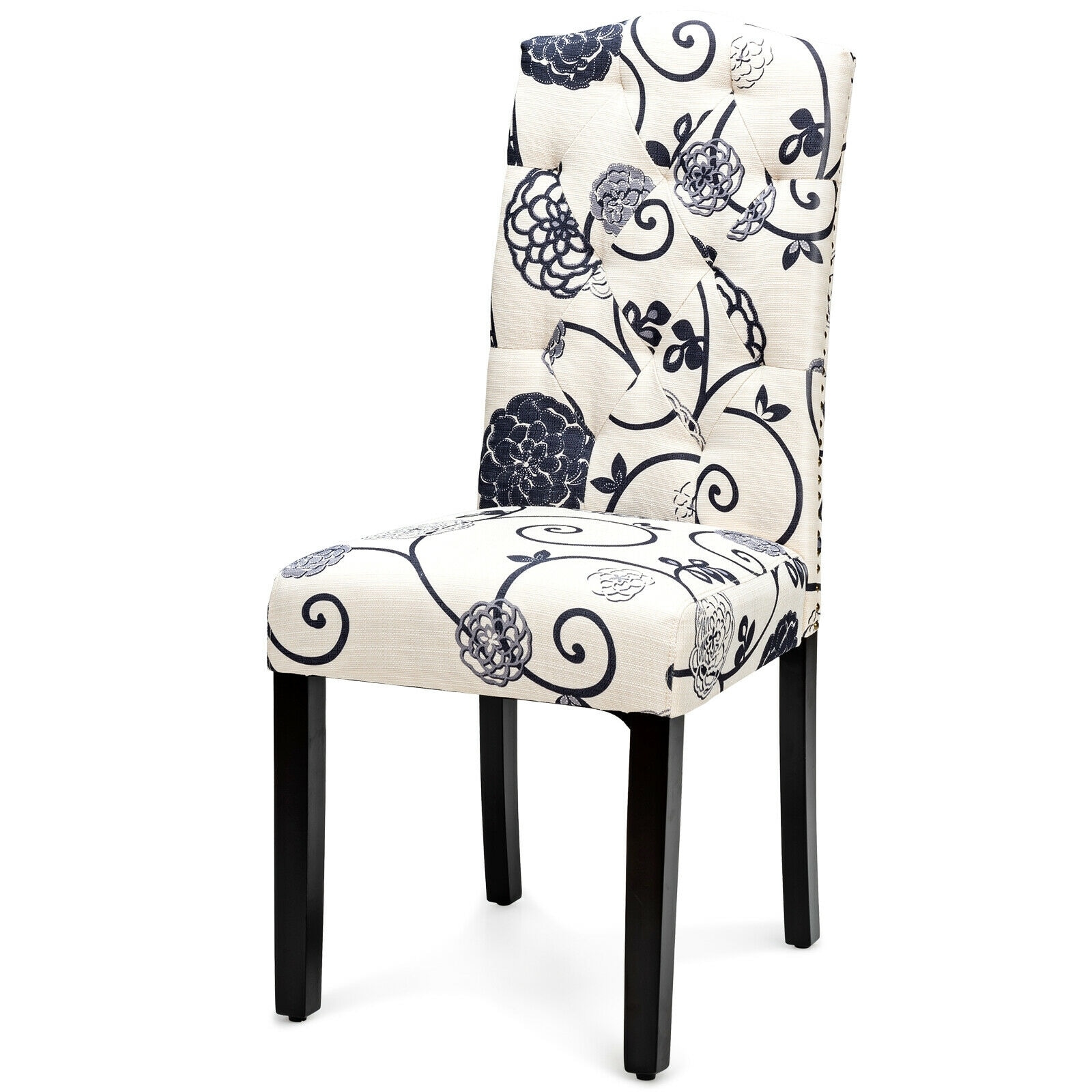 WELLFOR Cy Dining Chair Contemporary/Modern Linen Upholstered Dining ...