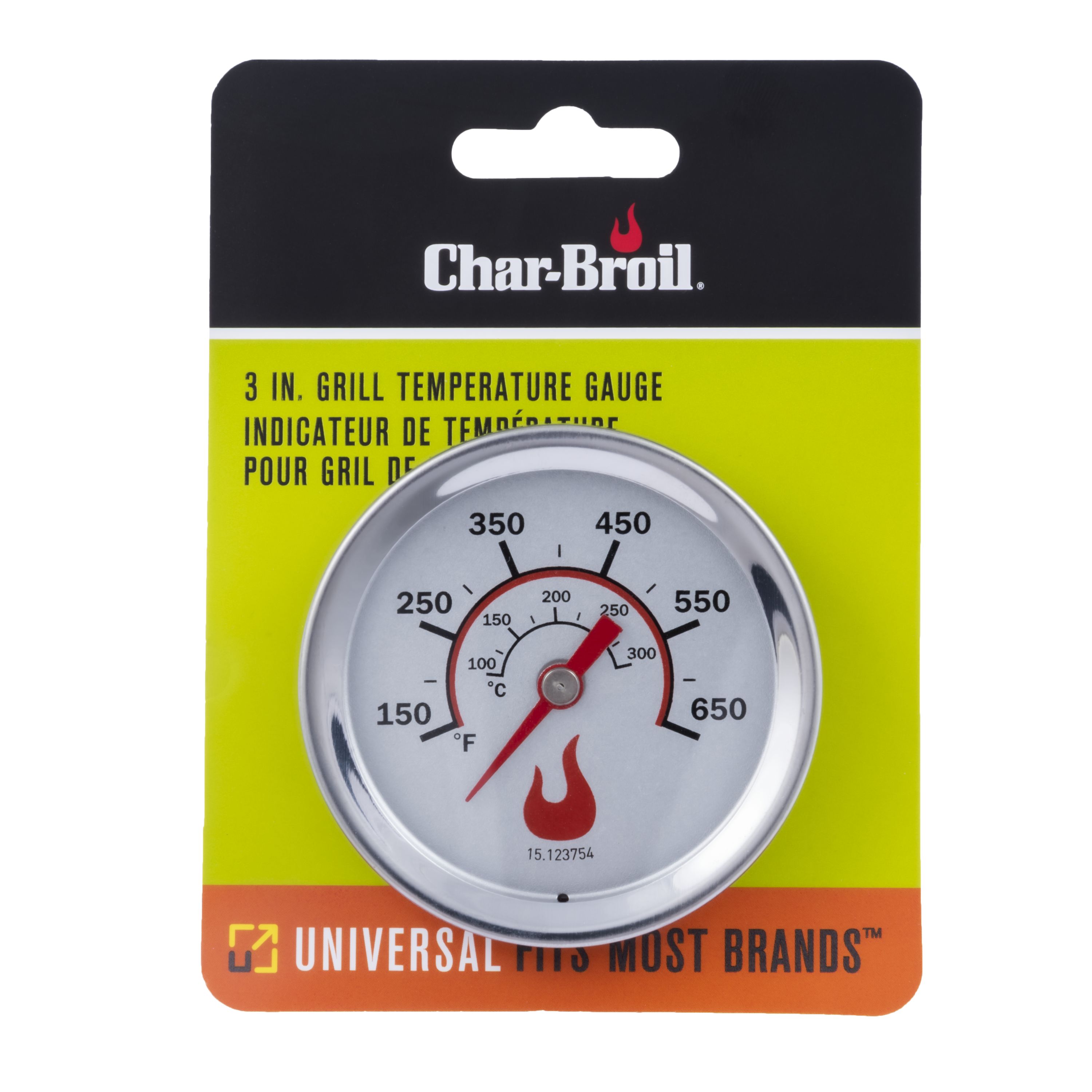 Stainless Steel Semicircle Heat Indicator Thermometer For Char Broil Grill Parts 