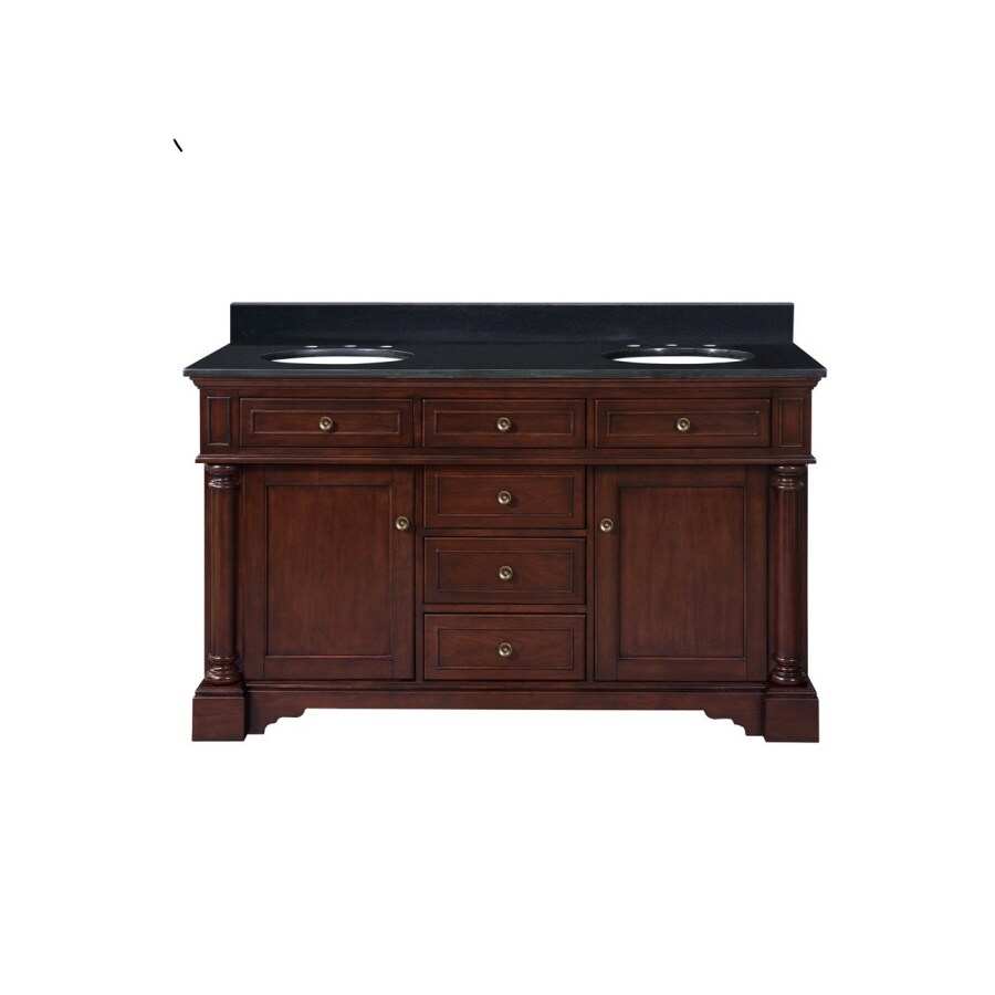 allen + roth 3020-60V Auburn Double Sink Bathroom Vanity with