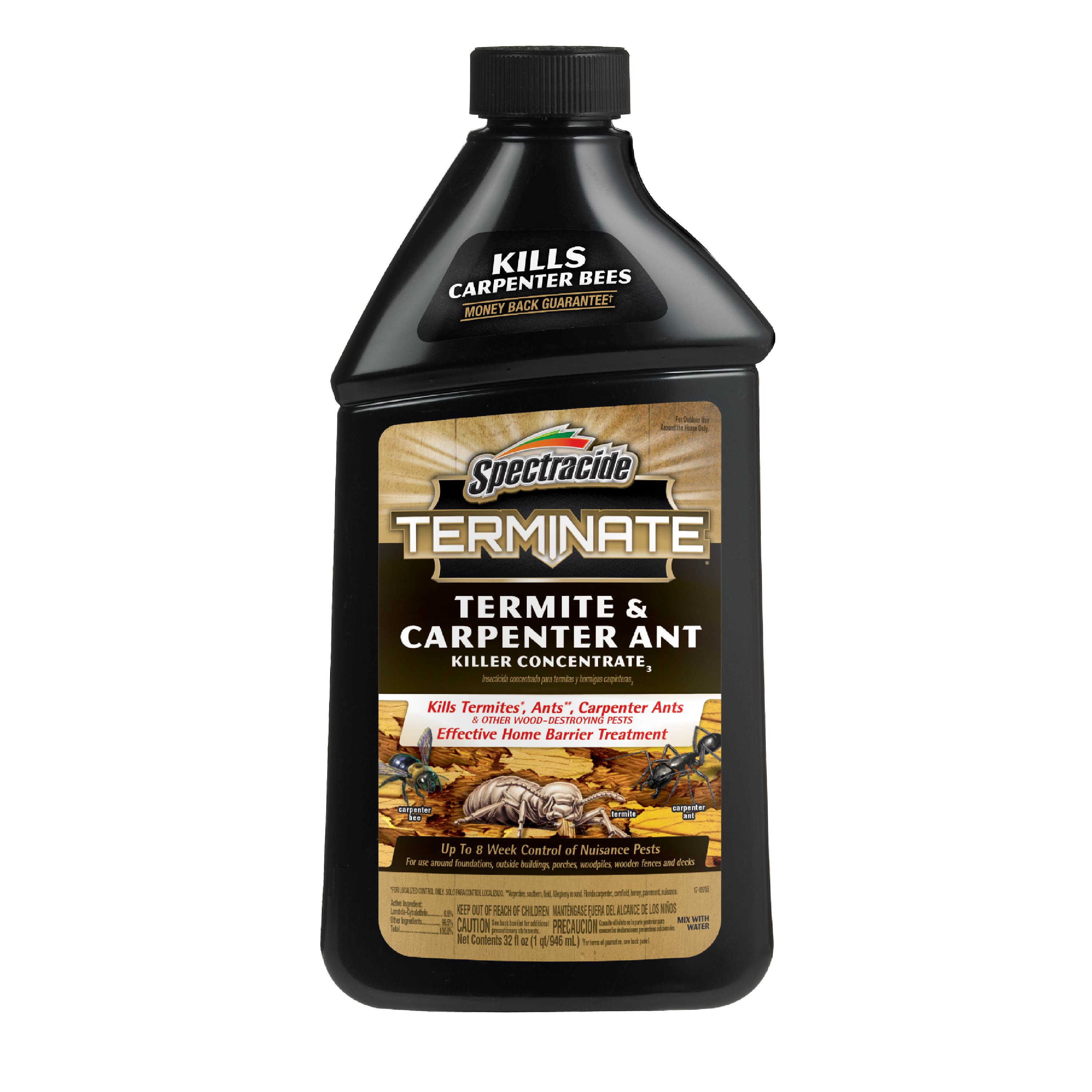 Spectracide HG-96410 Terminate Termite Carpenter Ant 32.0 -fl oz Concentrate Carpenter bee ant and termite killer