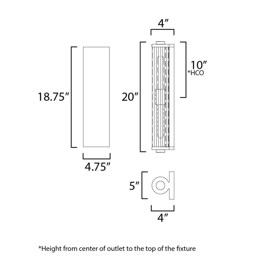 Maxim Lighting 16122CRBKAB Outdoor-Wall-Lighting - View #3