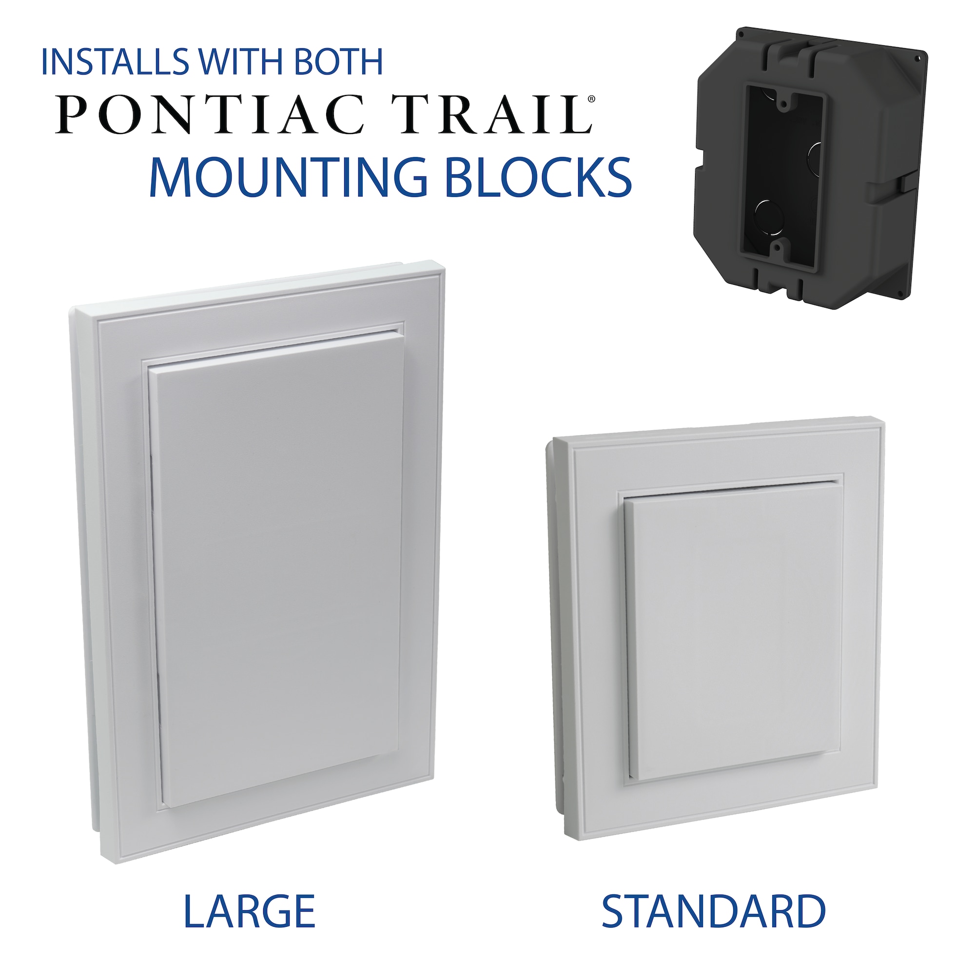 Pontiac Trail Blocks And Vents 5 Inches X 5 75 Inches Black Vinyl Electrical Mounting Block In