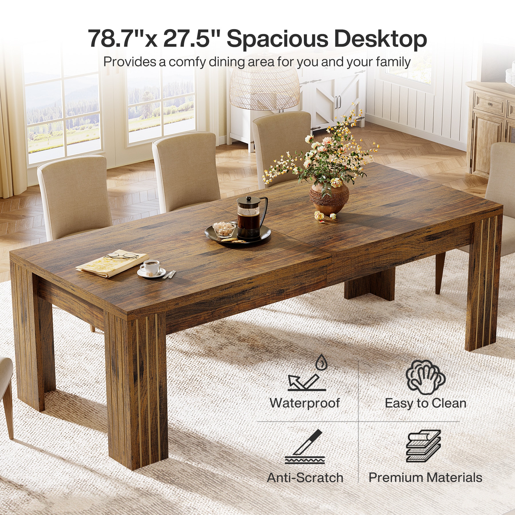 Tribesigns LWOYJL-1062YY Dining-Tables - View #4