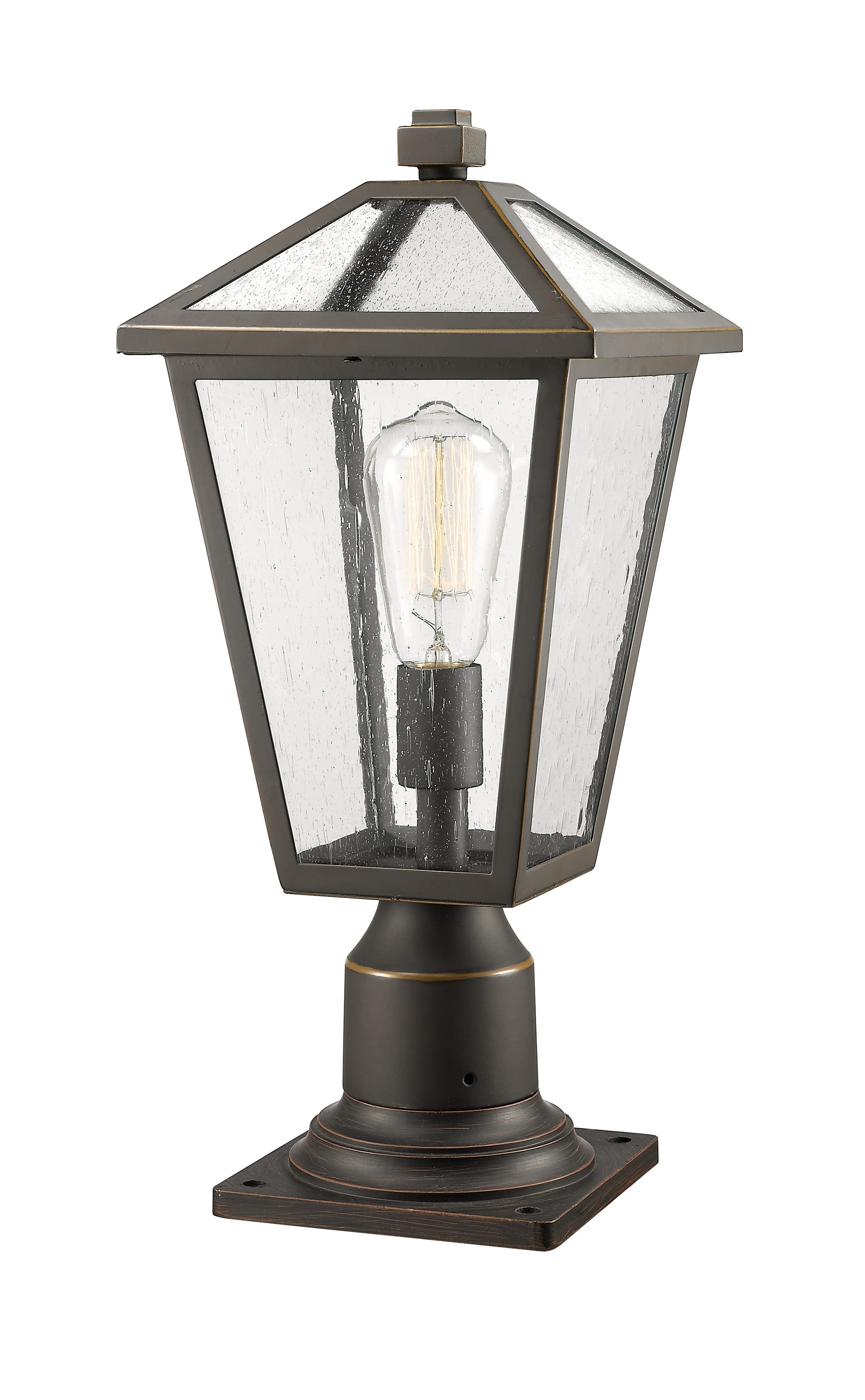Z-Lite 579PHMR-533PM-ORB Talbot 18.25-in Rubbed Bronze Transitional Outdoor Pier mount