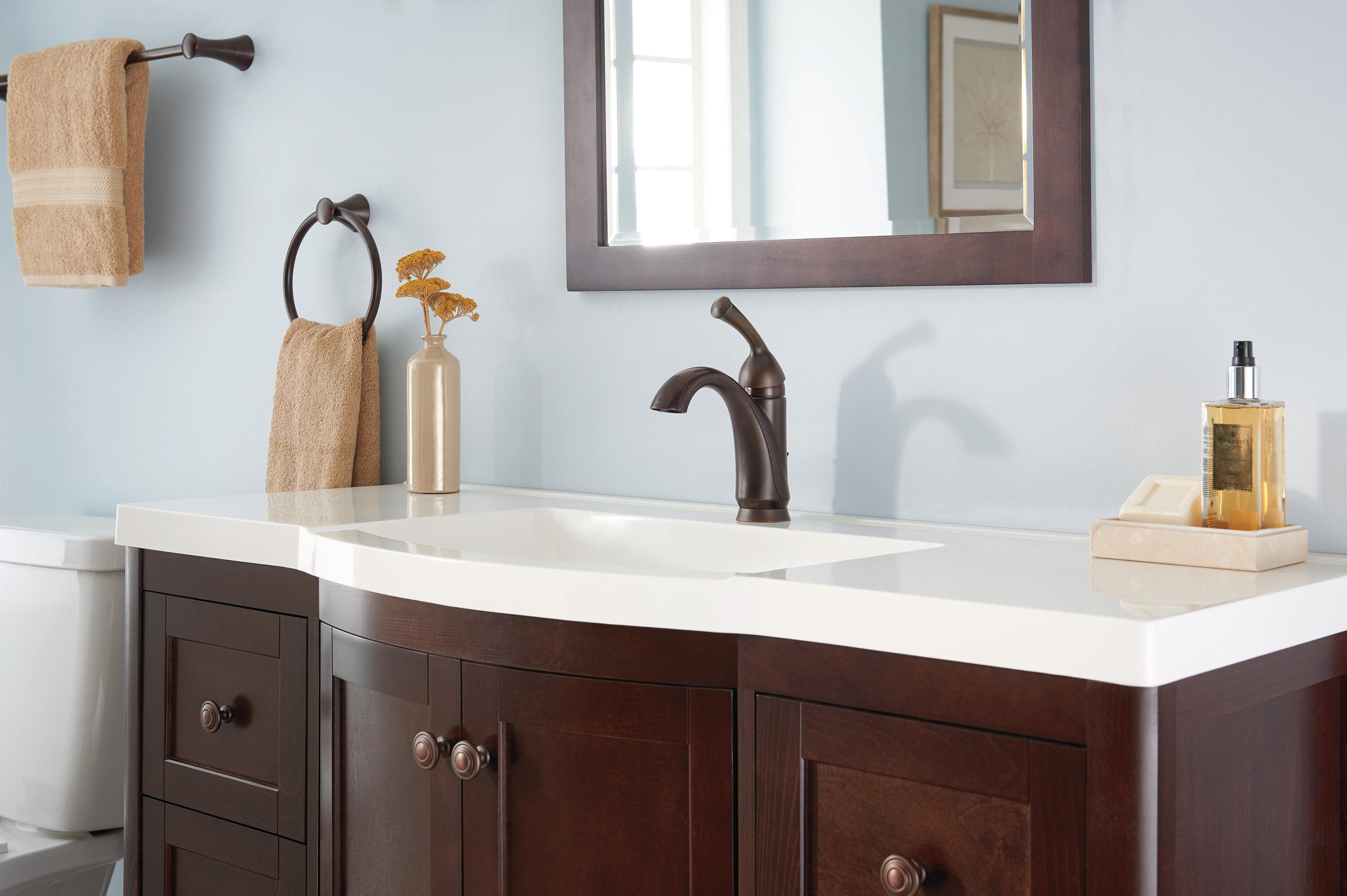 Haywood 9'' Modern Single Hole Stainless Steel Bathroom Faucet