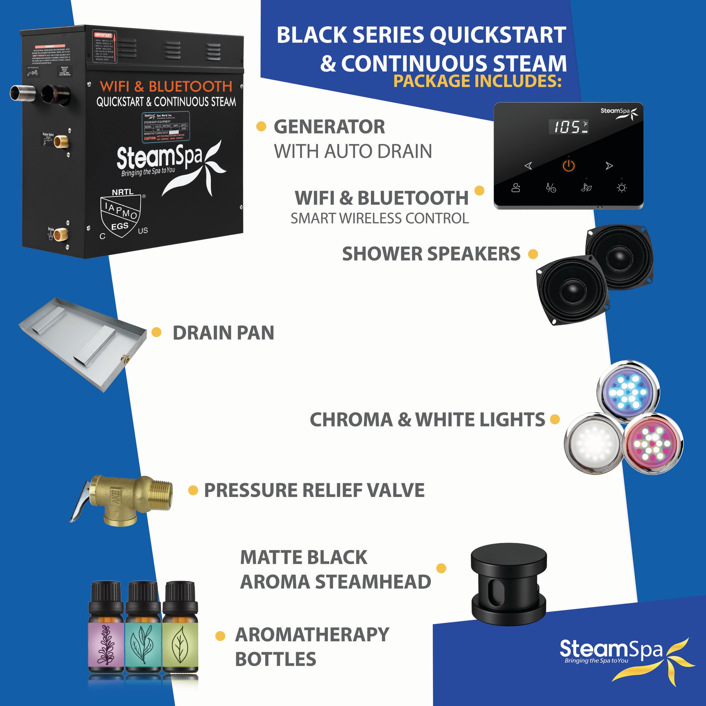 SteamSpa BKW600MK-A Steam-Showers - View #6