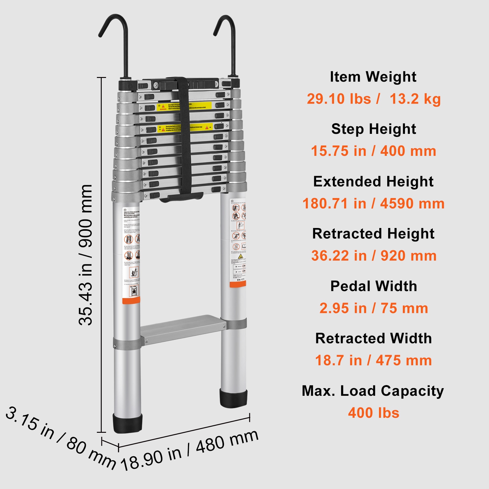 VEVOR SCSSLTQL151902808V0 Step-Ladders - View #7