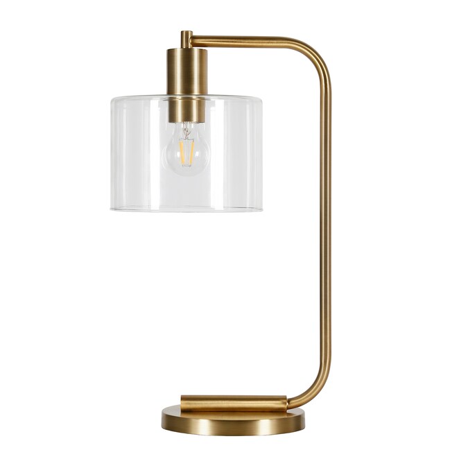 Brass Clear Glass Led Table Lamp, Threshold Led Table Lamps