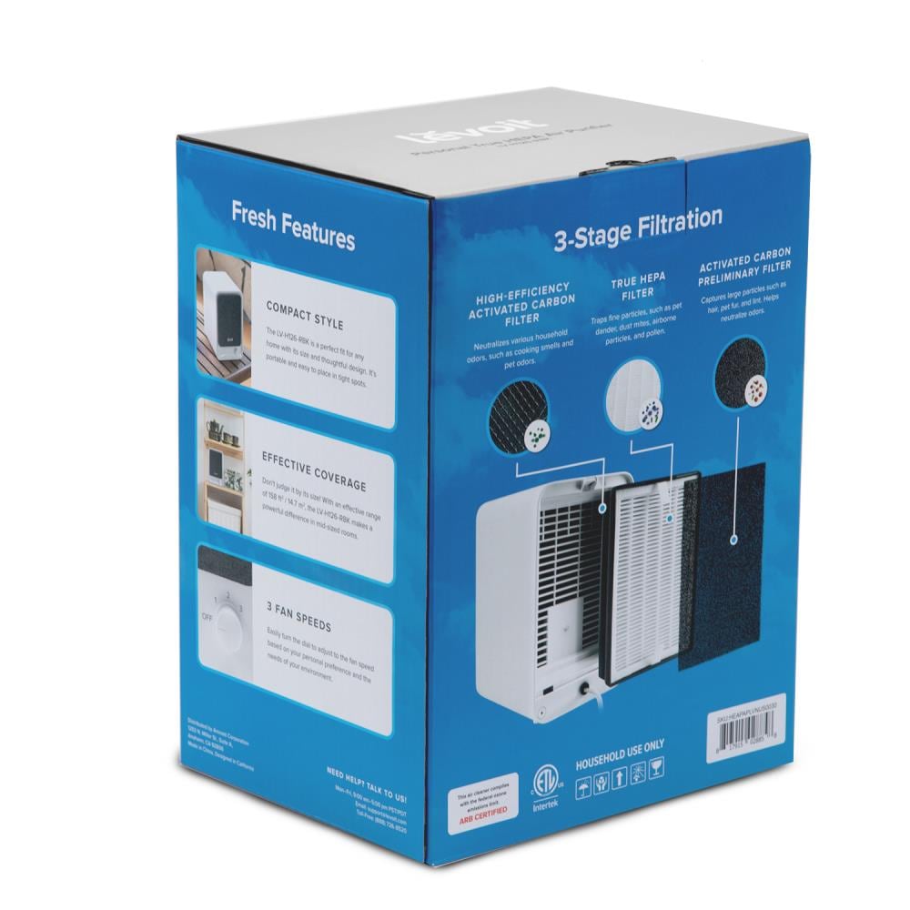 LEVOIT Air Purifier Replacement 3-in-1 Pre, H13 HEPA, Activated Carbon, 3-Stage  Filtration System, LV-H128-RF and LV-13EU-RF Filter : : Home &  Kitchen