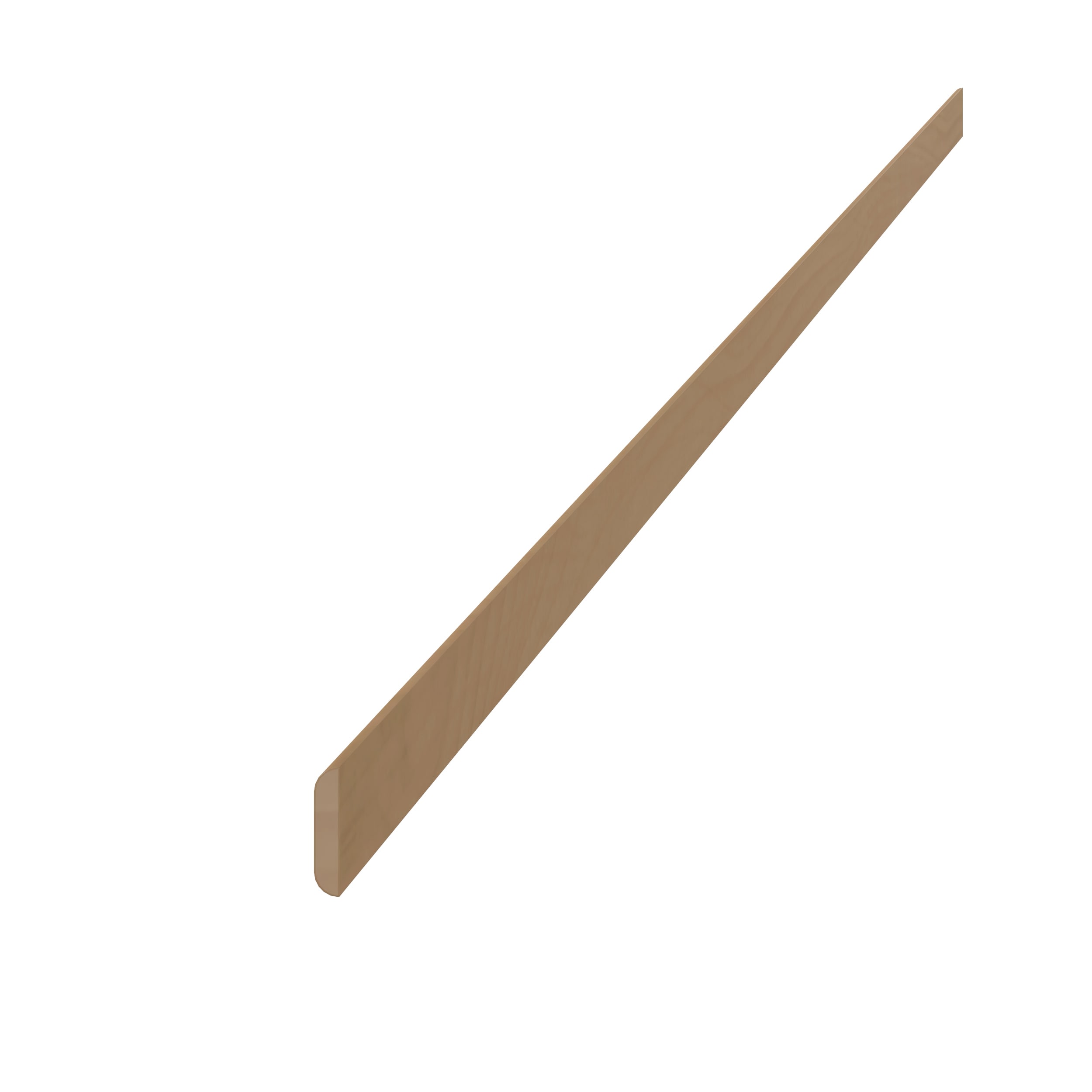 RELIABILT Parkstone II Chamfered Cabinet Moulding 1.25-in W x 96-in H x 0.25-in D Wheat Stained