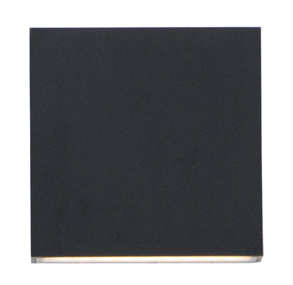 ET2 E23212-BK Brik 2 -Light 4.75-in H Matte Black Hardwired Integrated LED Outdoor Wall Light