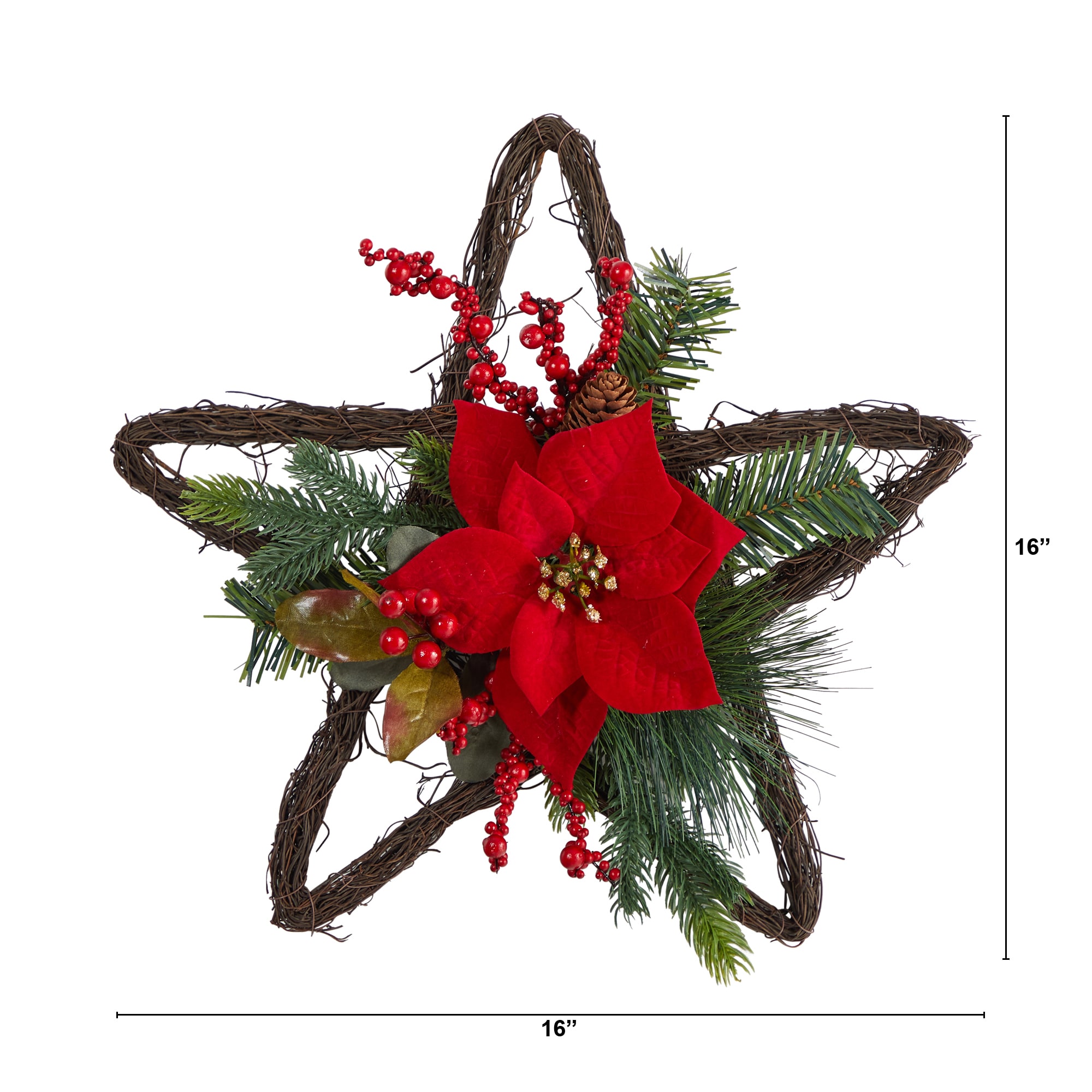 Nearly Natural W1319 Artificial-Christmas-Wreaths - View #3