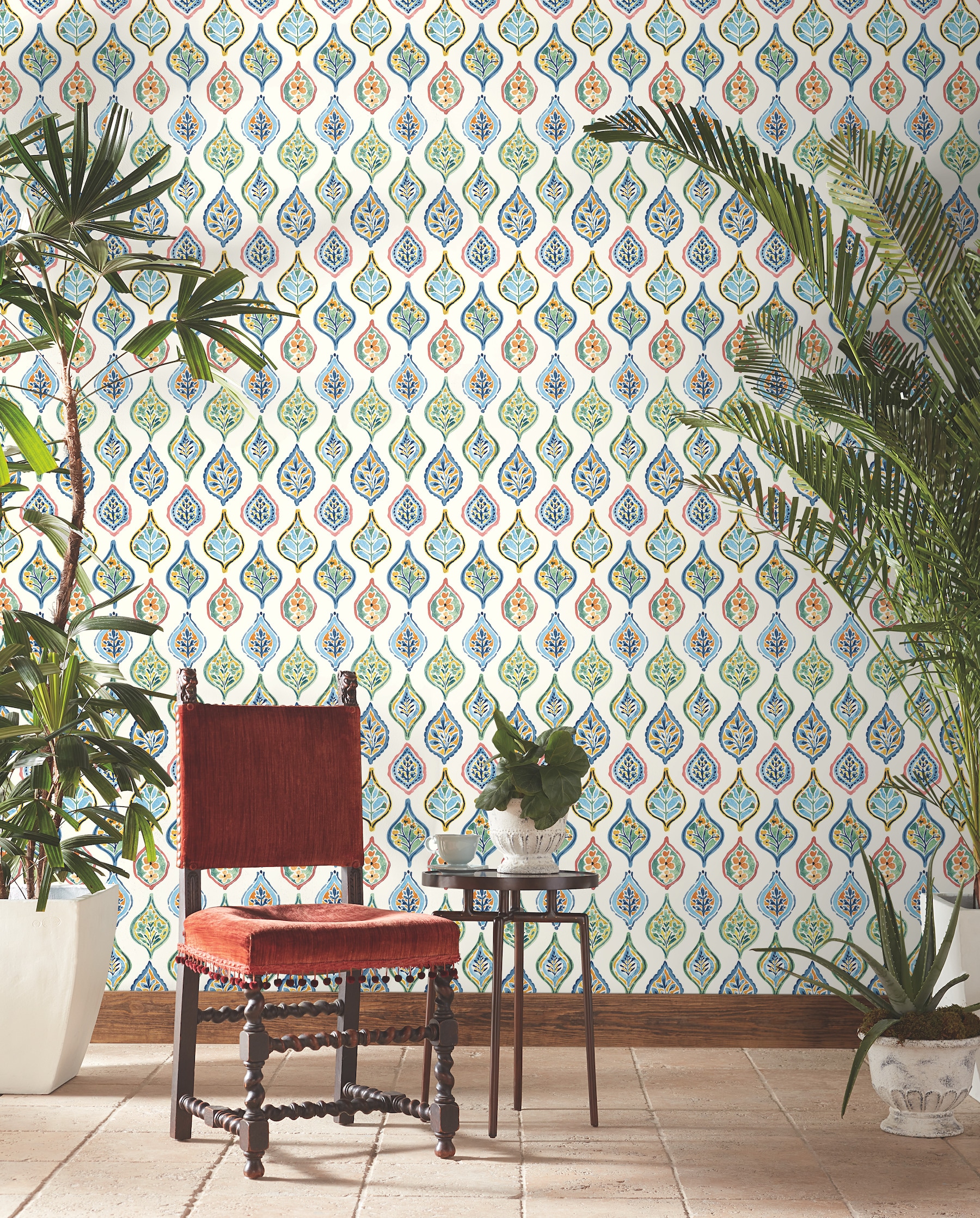 York Wallcoverings MN1852 56.4-Sq. Feet White Non-woven Novelty Prepasted Water Activated Paste Wallpaper
