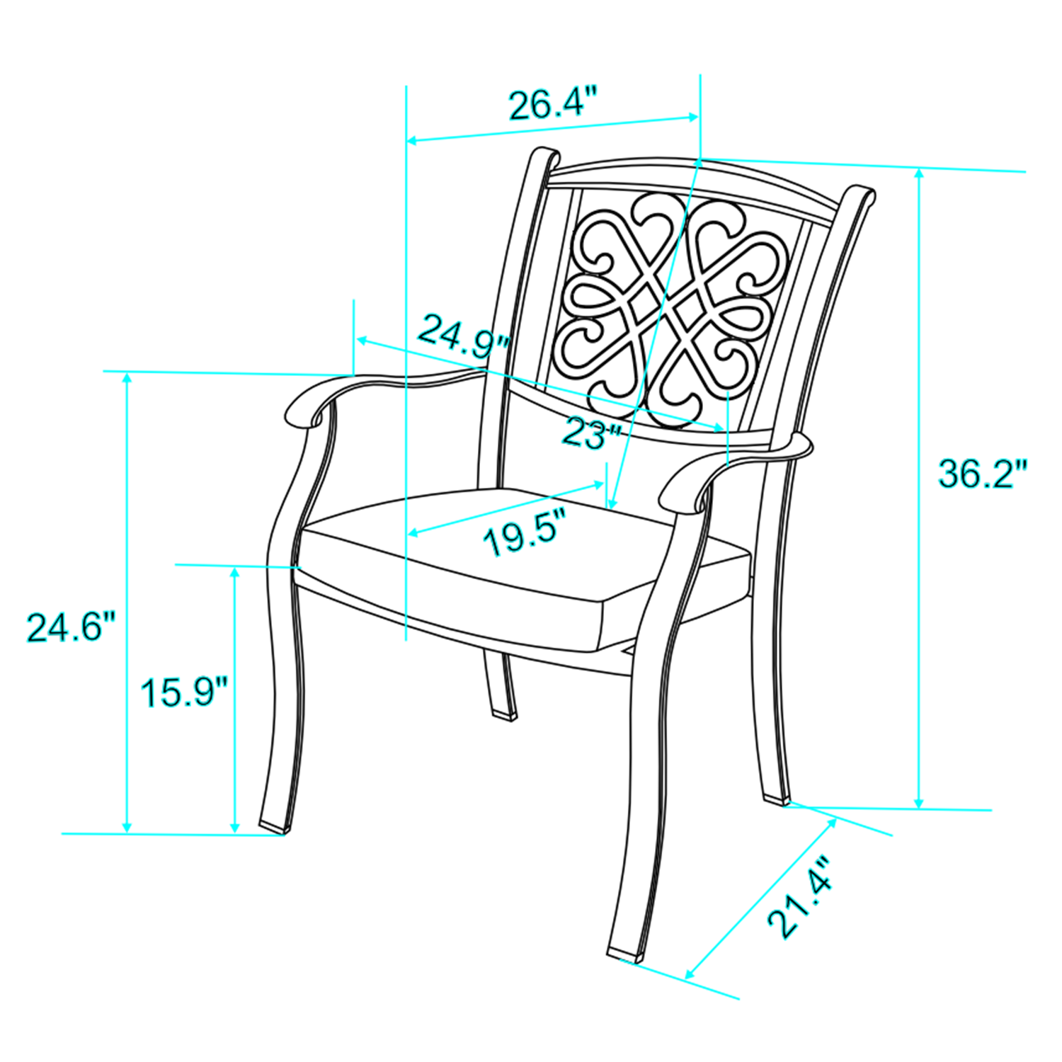 Mondawe MD-050-060 Patio-Dining-Sets - View #7
