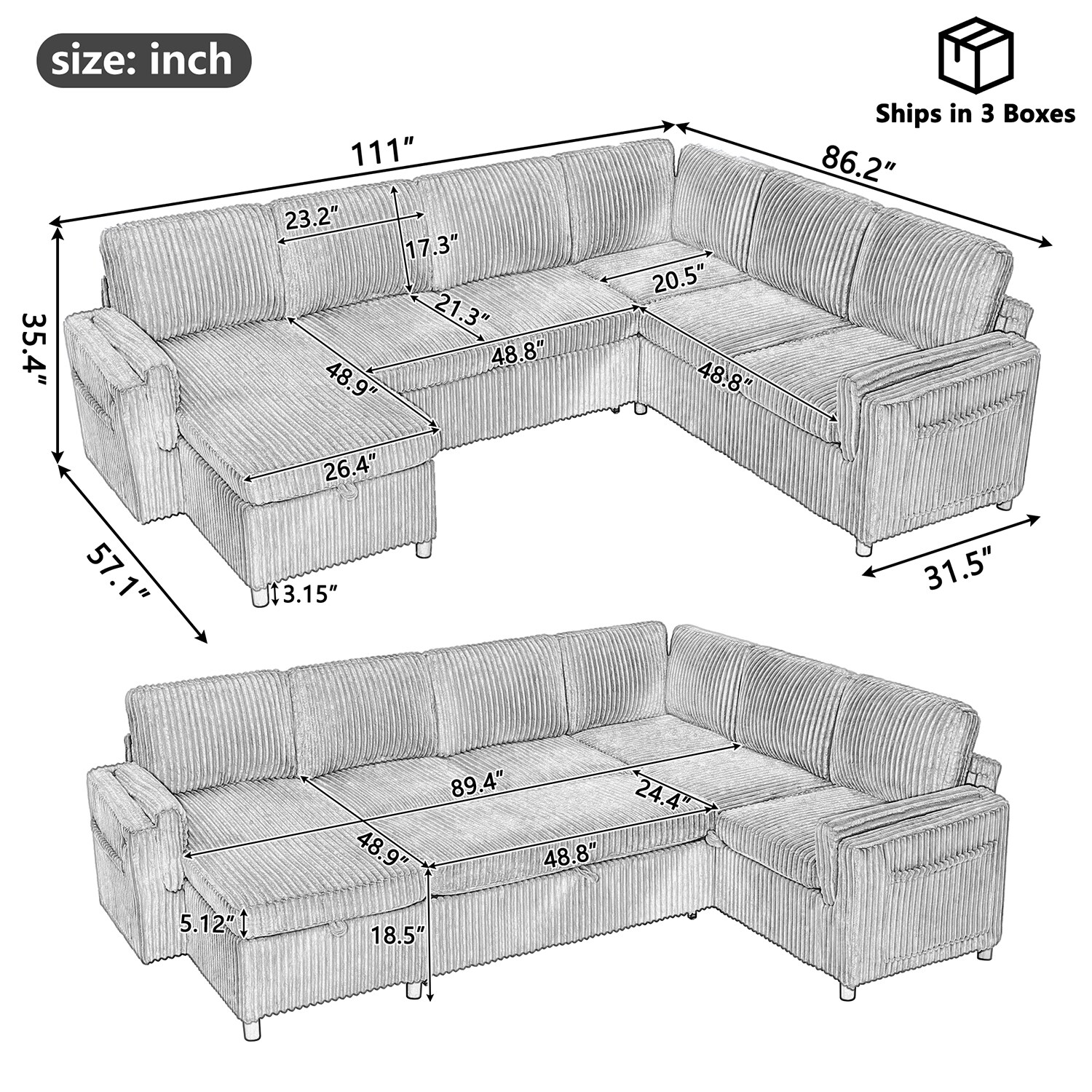 GZMR GZ-W247S00354 Sofas-Loveseats - View #12