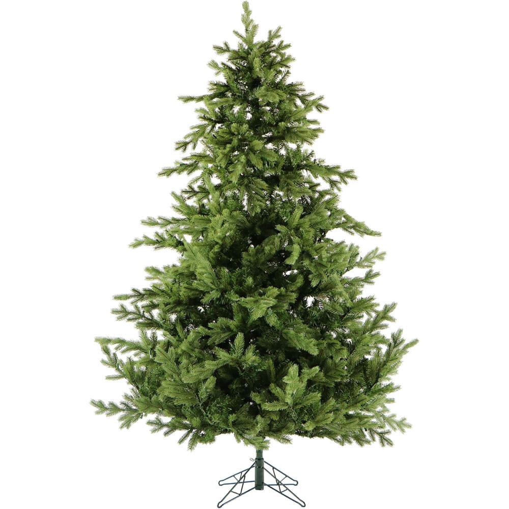 9-Foot Green Pine Artificial Christmas Tree with Hinged Branches