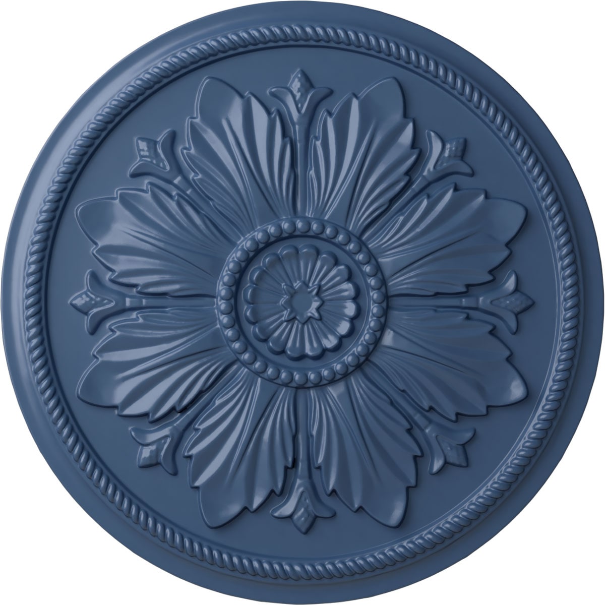 Ekena Millwork CM23KAAMF Kaya 23.625-in W x 23.625-in L Painted Americana Polyurethane Whole Ceiling Medallion