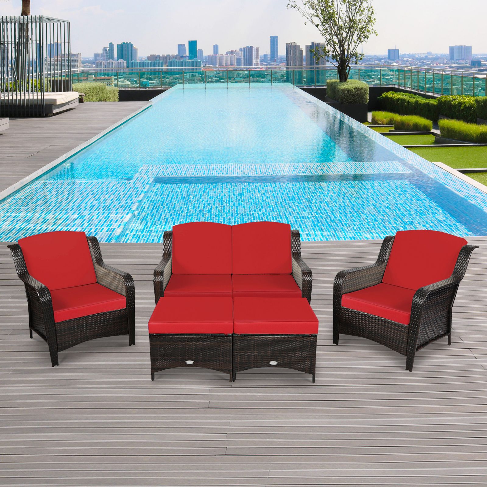 WELLFOR OUS67702RE+ Patio-Conversation-Sets - View #3