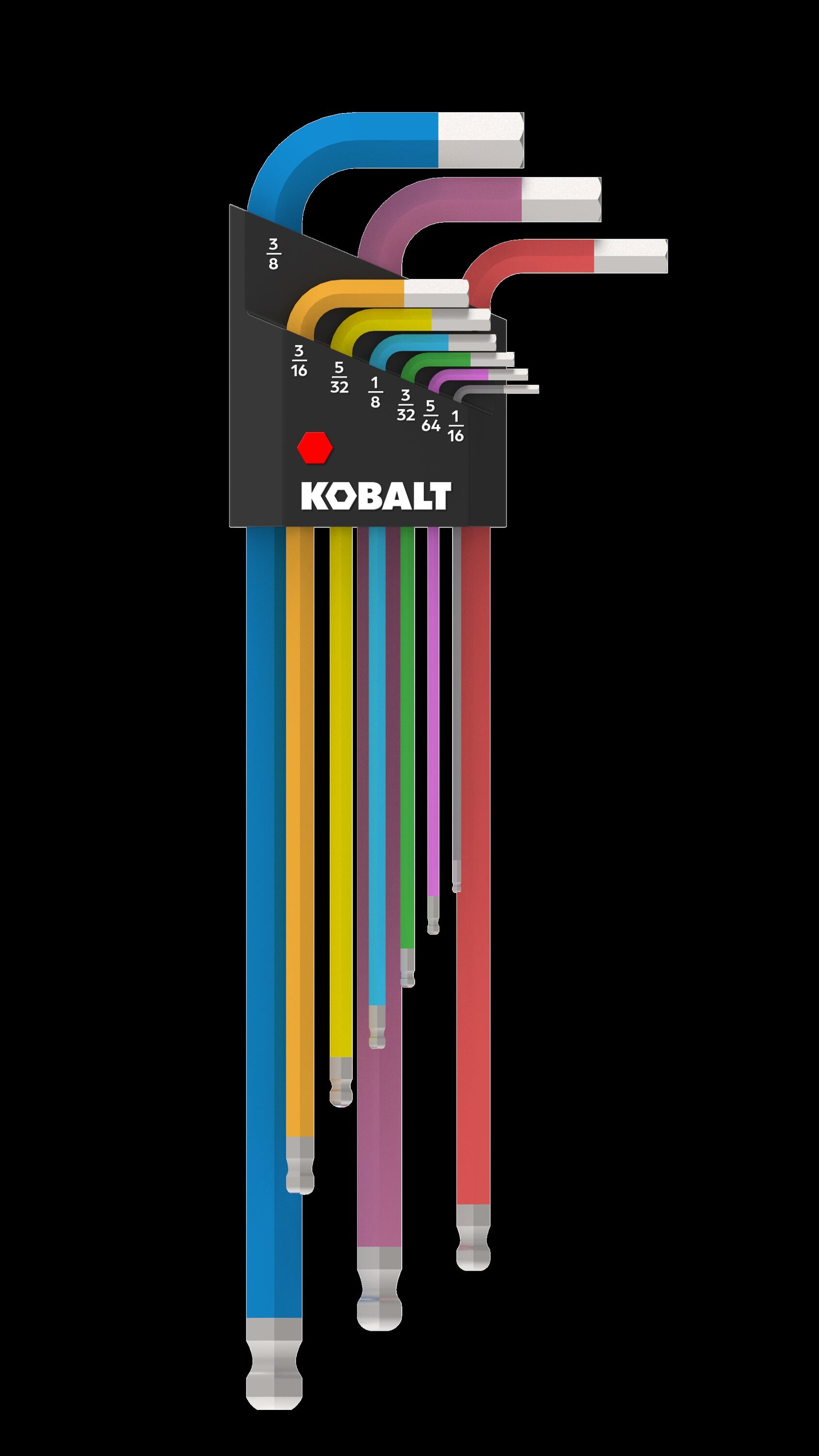 Kobalt Assorted Standard (SAE) 9 -Pieces Hex key set #53315