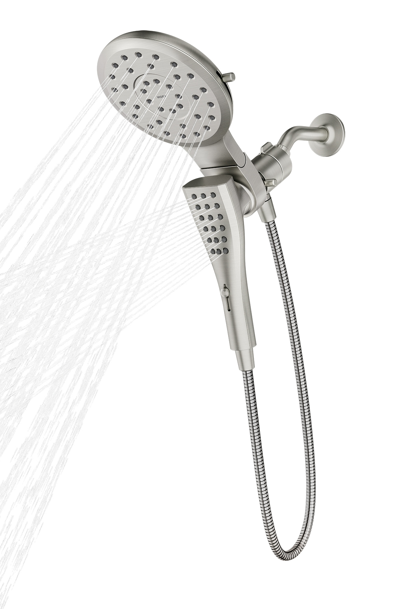 Shower Head with Remote, 12 - 2 Sprays, 1.75gpm
